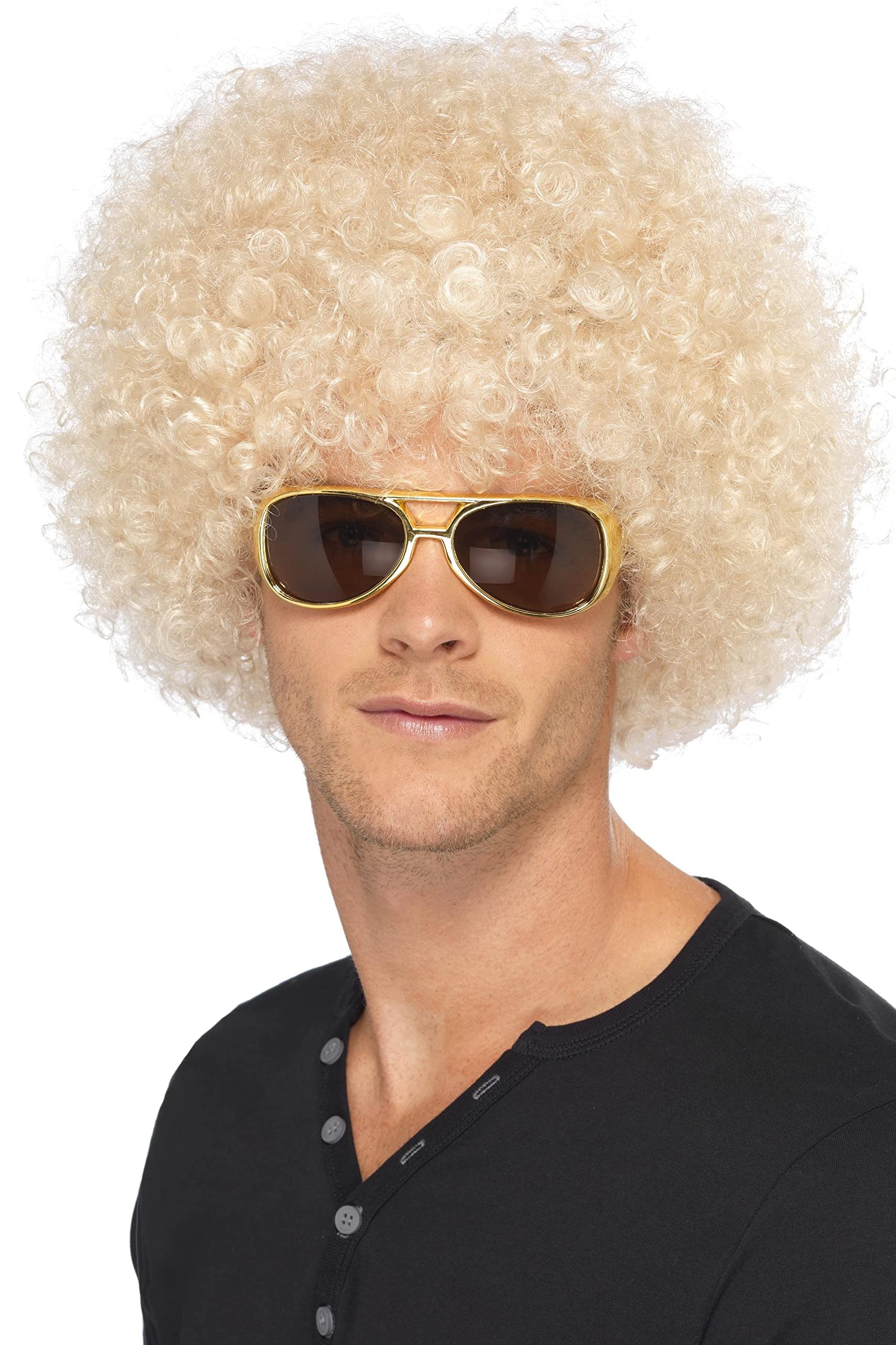 Smiffys 70s Funky Afro Wig - Blonde | One Size | 120g