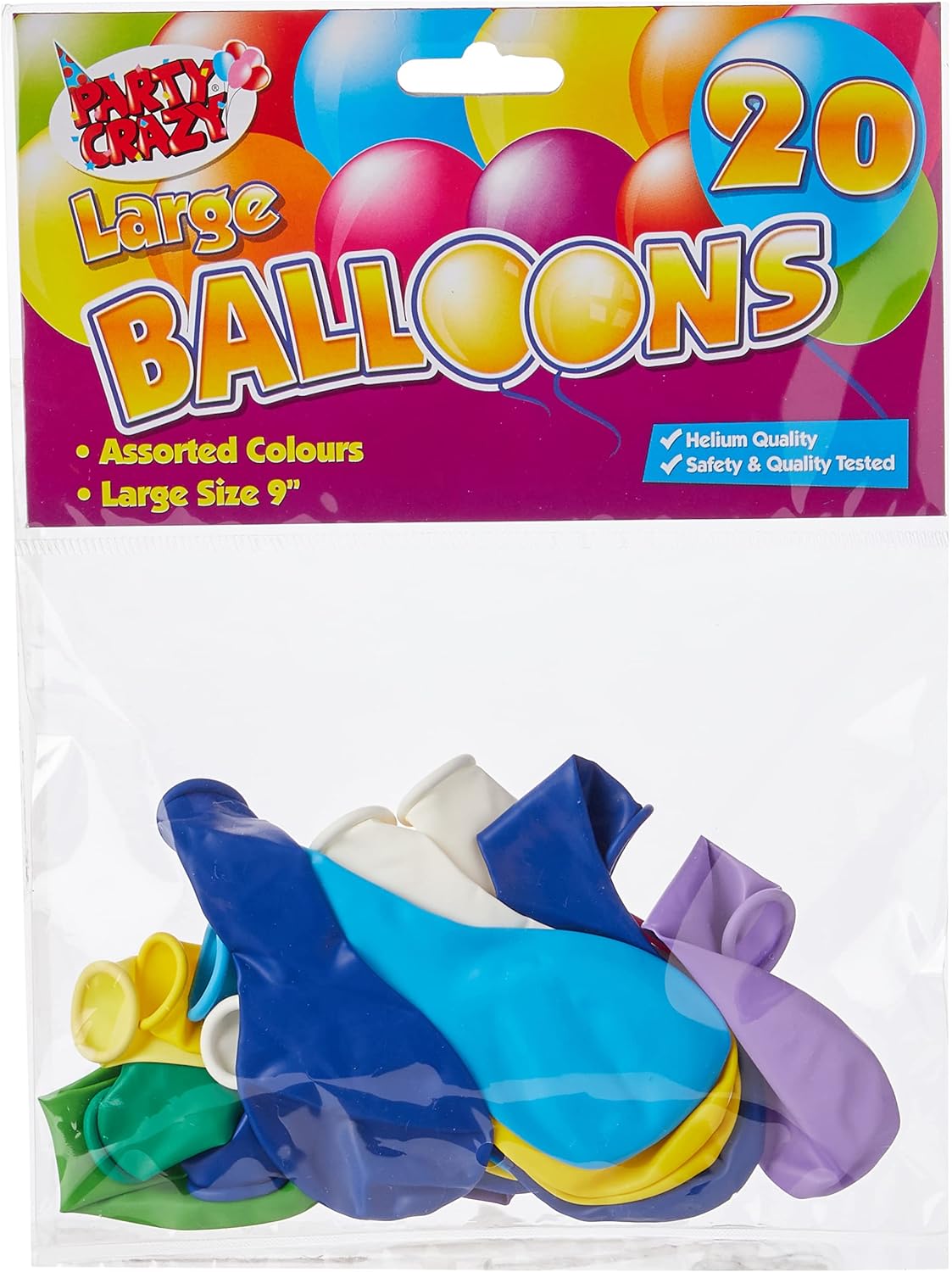 Große runde Ballons – verschiedene Farben, Heliumqualität (20er-Pack) 4