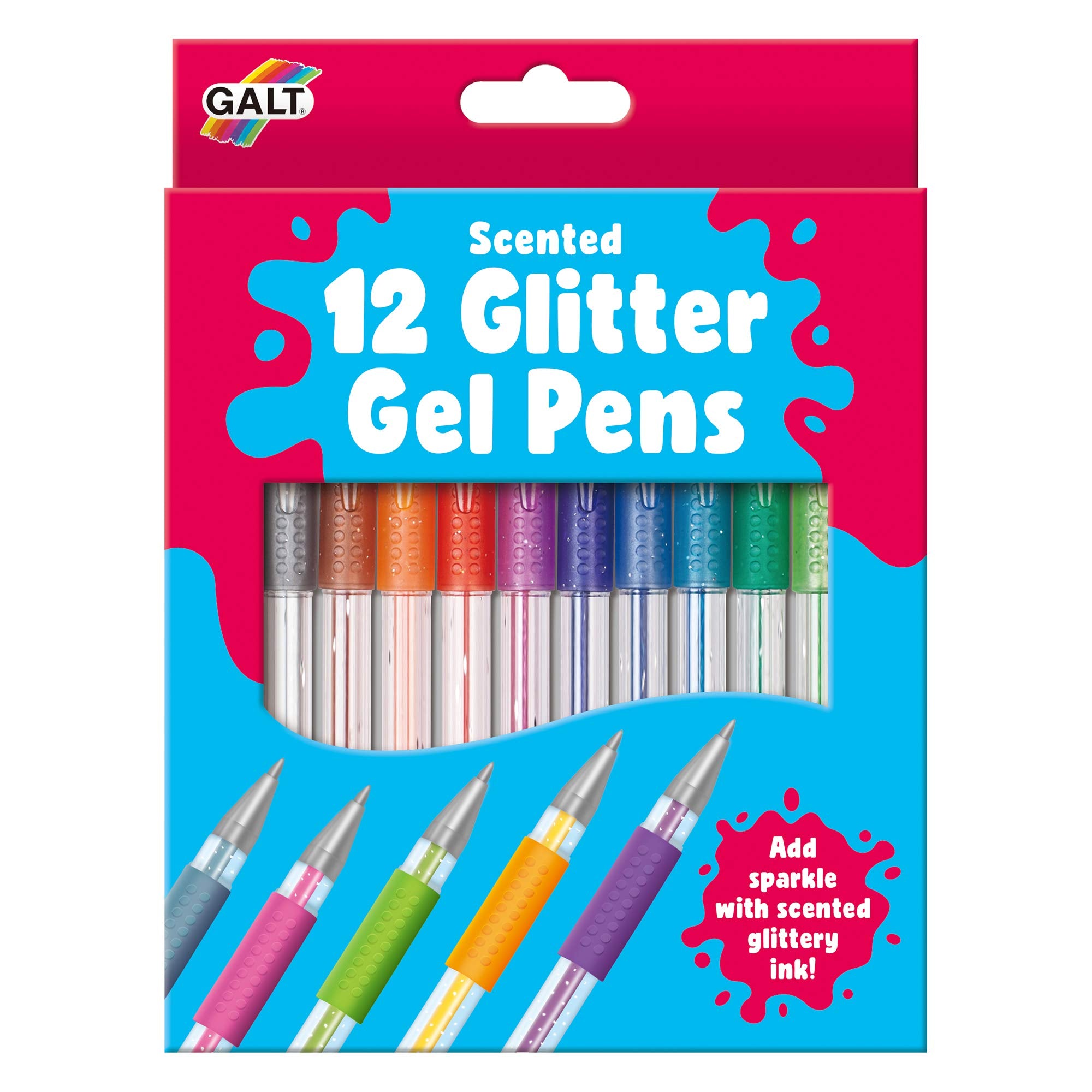 Galt Toys 12 Glitter Gel Pens Set | Scented Ink | Ages 6+ 1