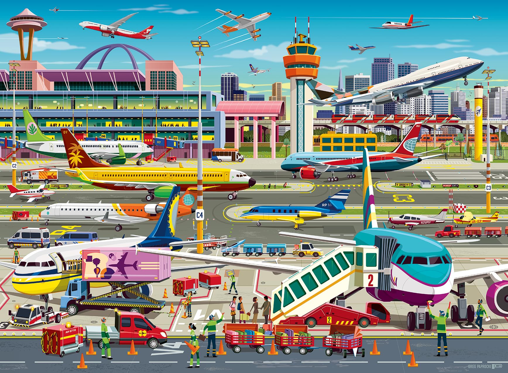 Ravensburger Airport Central - 150 Piece Jigsaw Puzzle for Kids 7 Years and Up