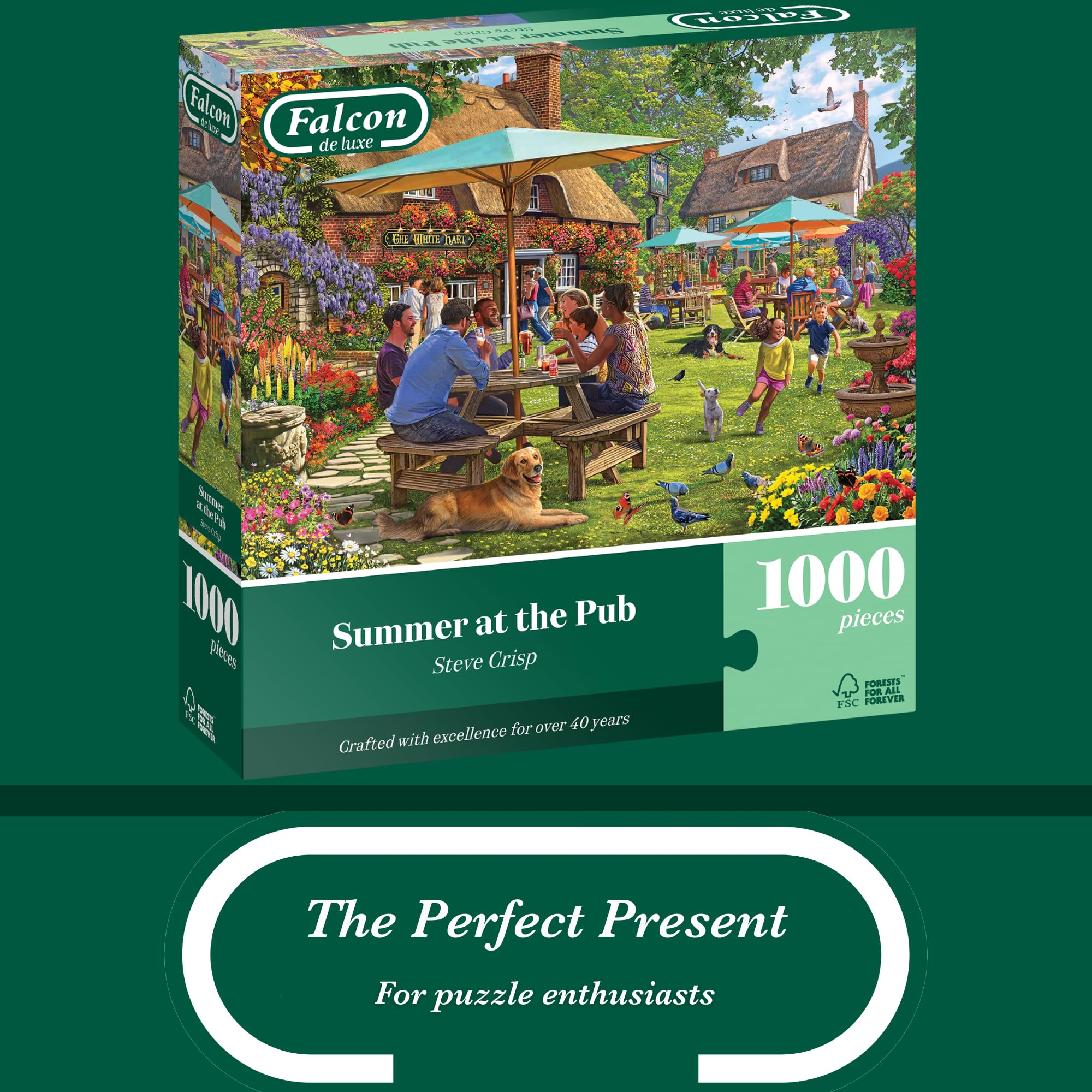 Falcon Summer at the Pub 1000 Piece Jigsaw Puzzle - Adult Puzzle by Steve Crisp