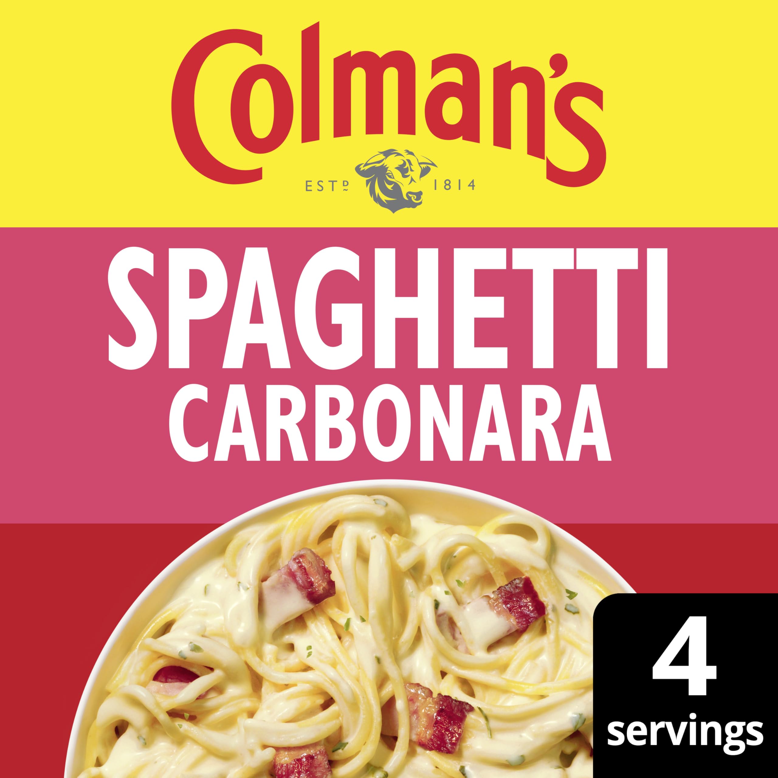 Colman's Midweek Meals Spaghetti Carbonara Meal Maker Mix | 4 Servings | 38g Pack
