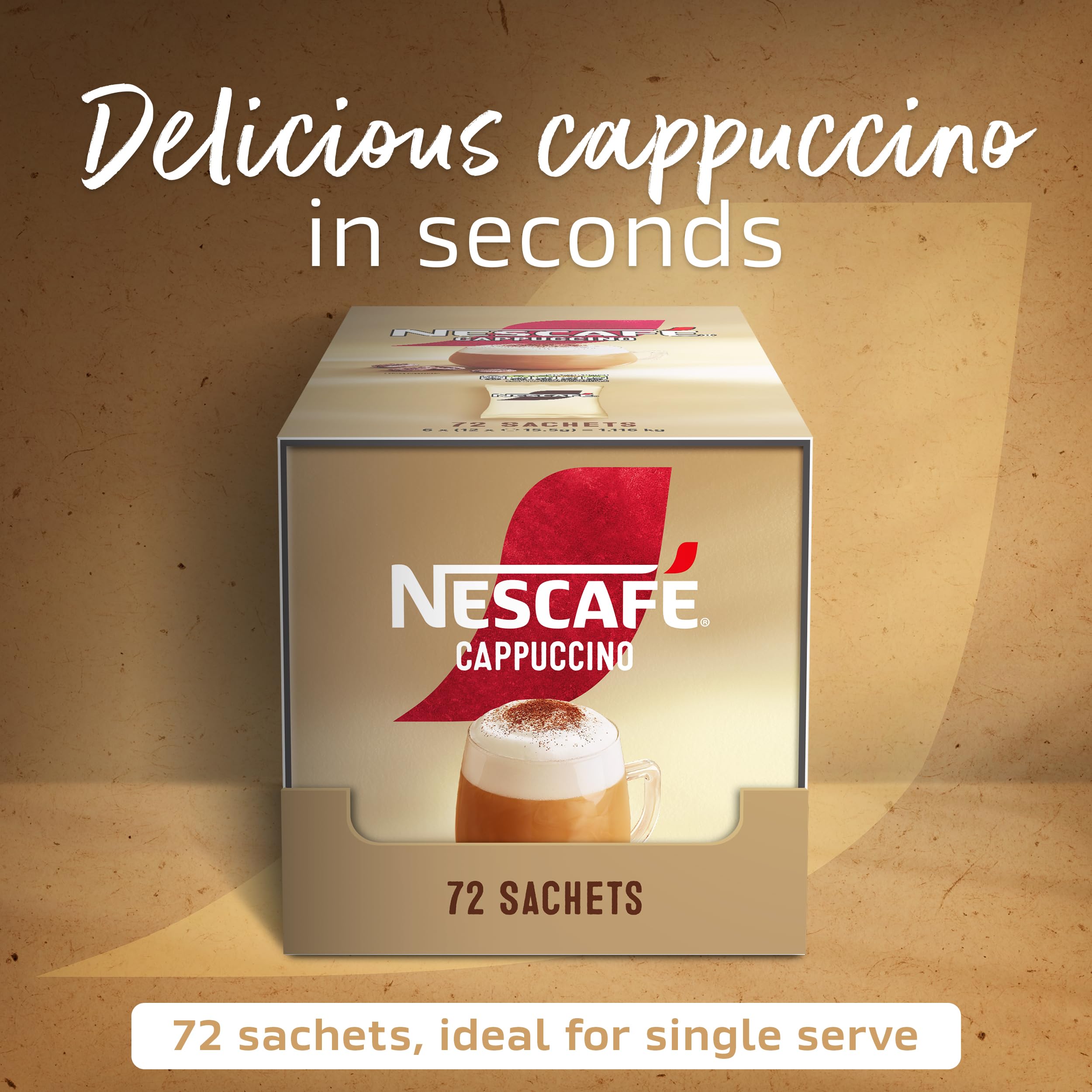 NESCAFÉ Cappuccino Instantkaffee-Beutel – 72 x 15,5 g 7