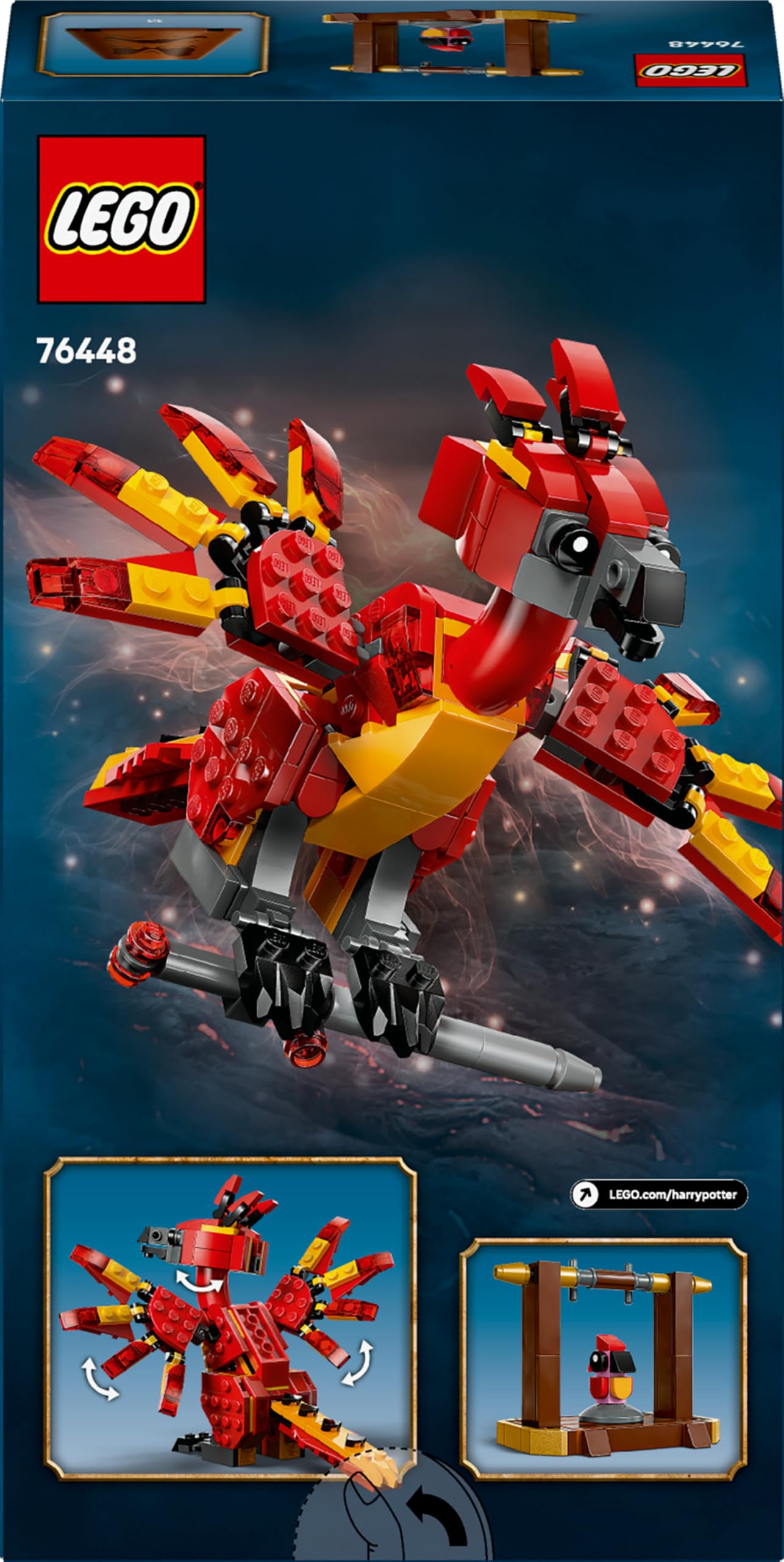 LEGO Harry Potter 76448 Fawkes: Dumbledore’s Phoenix Buildable Figure - 299-Piece Play & Display Set for Ages 8+ 8