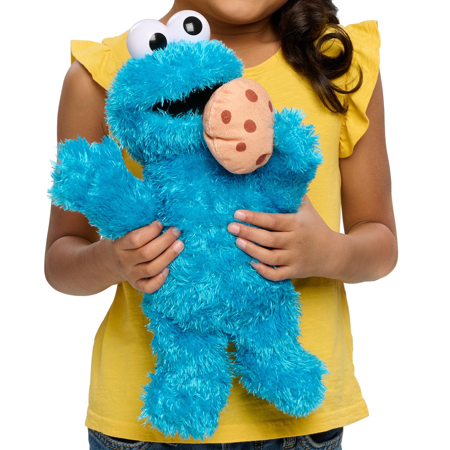Just Play Sesame Street Nom Nom Cookie Monster 13.5-inch Plush Toy with Sounds and Motion - Blue 6