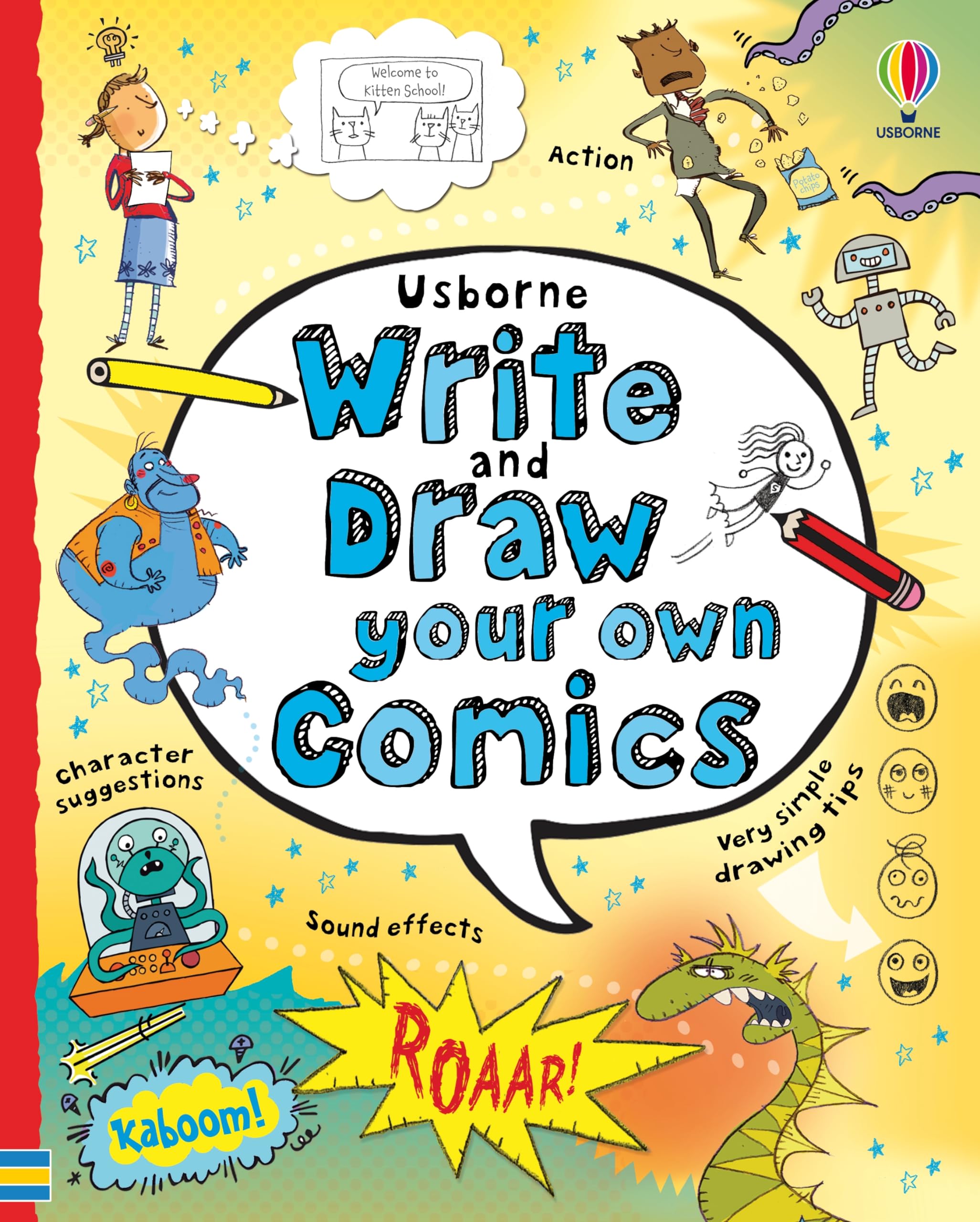 Usborne Write Your Own Write and Draw Your Own Comics Activity Book | Spiral Bound | Ages 7-10 1