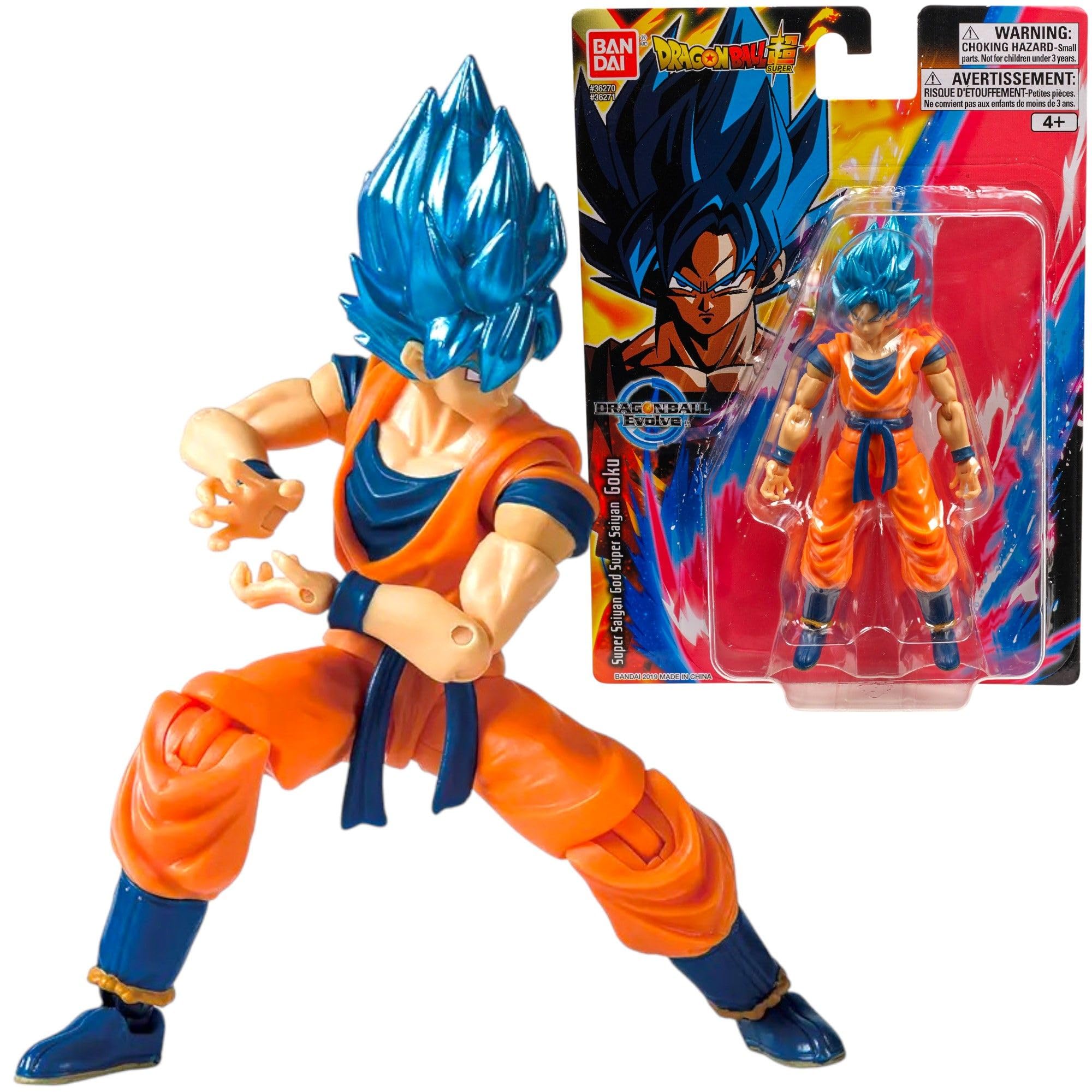 Dragon Ball Super Evolve Action Figure - Super Saiyan Blue Gogeta, 12.5cm Collectible Figure for Ages 4+