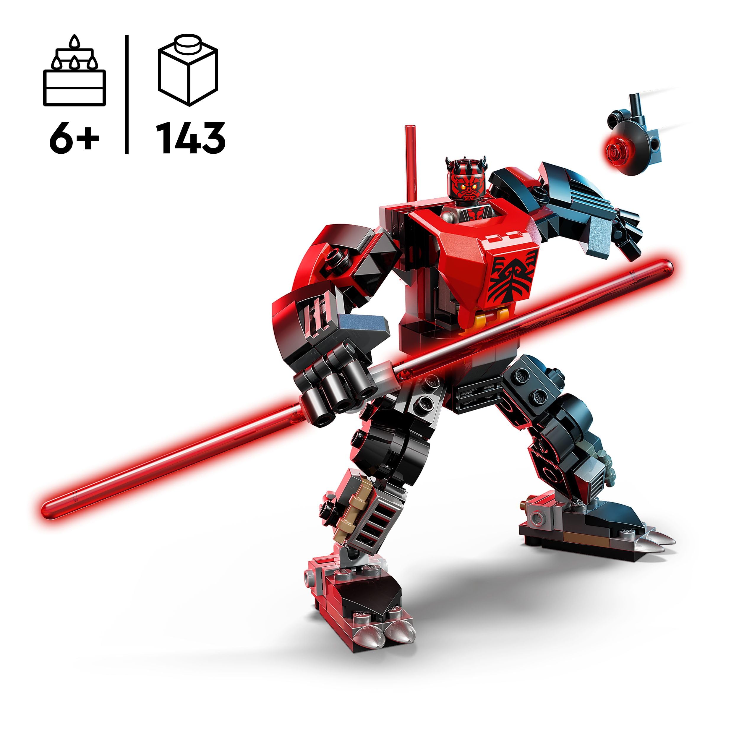 LEGO Star Wars Darth Maul Mech Building Toy - 143-Piece Set for Kids Ages 6+ 6