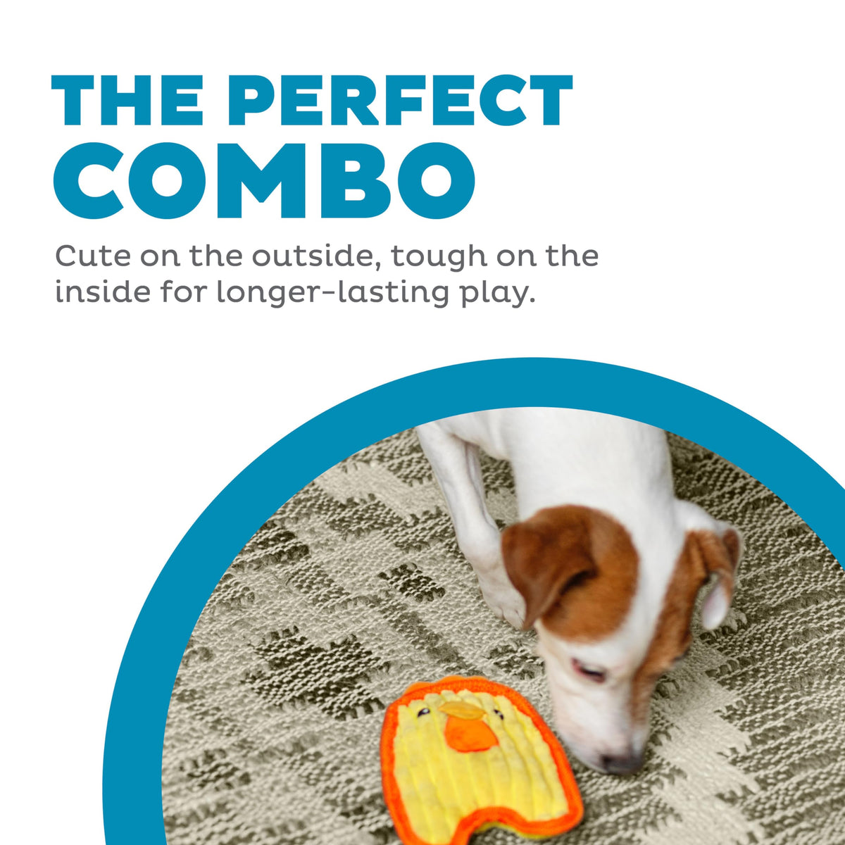 Outward Hound Invincibles Mini Chicky Dog Toy - Stuffing-Free, Double Seams, XS Size