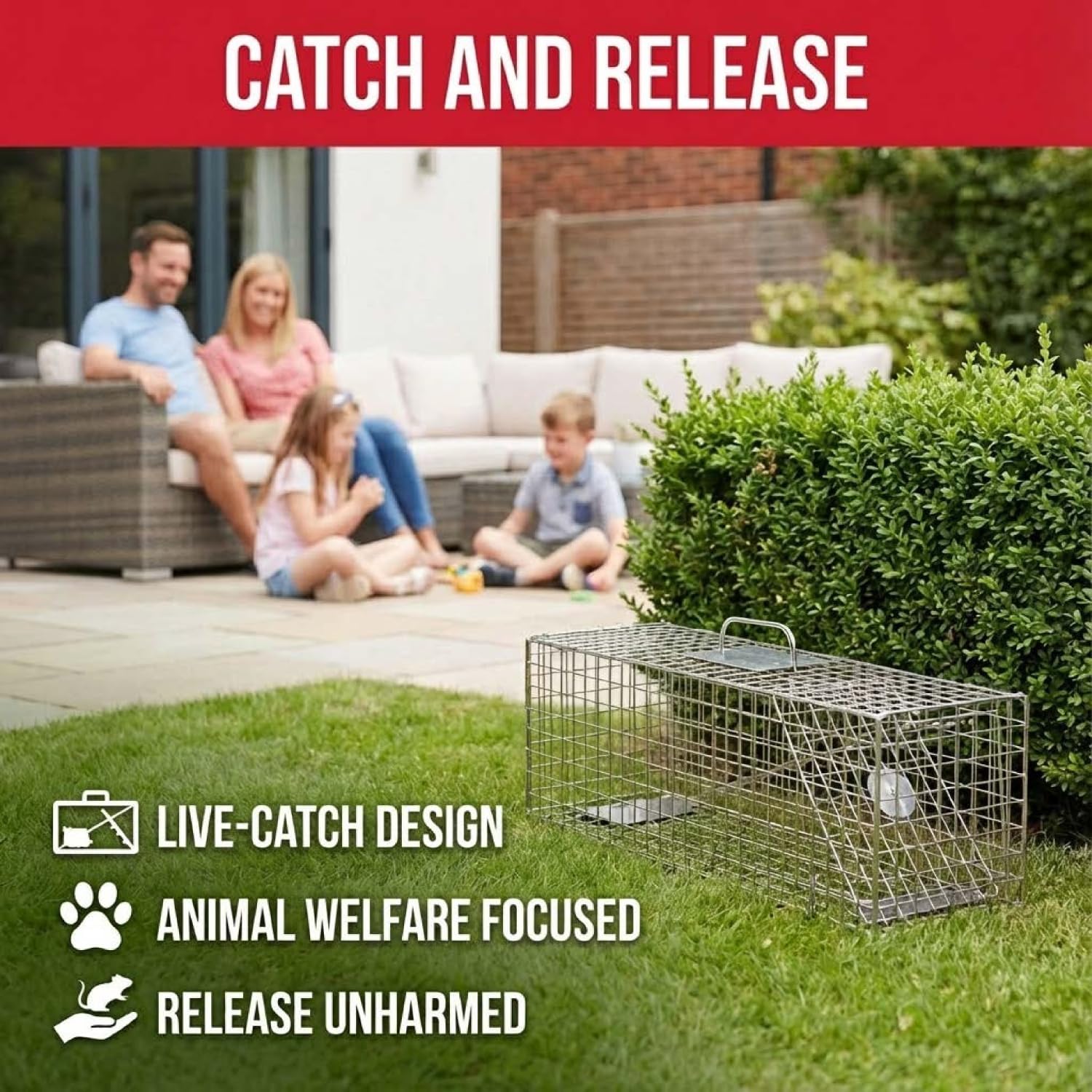 The Big Cheese® Live Animal Trap – Small Cage | Ready-Assembled Humane Catc 7