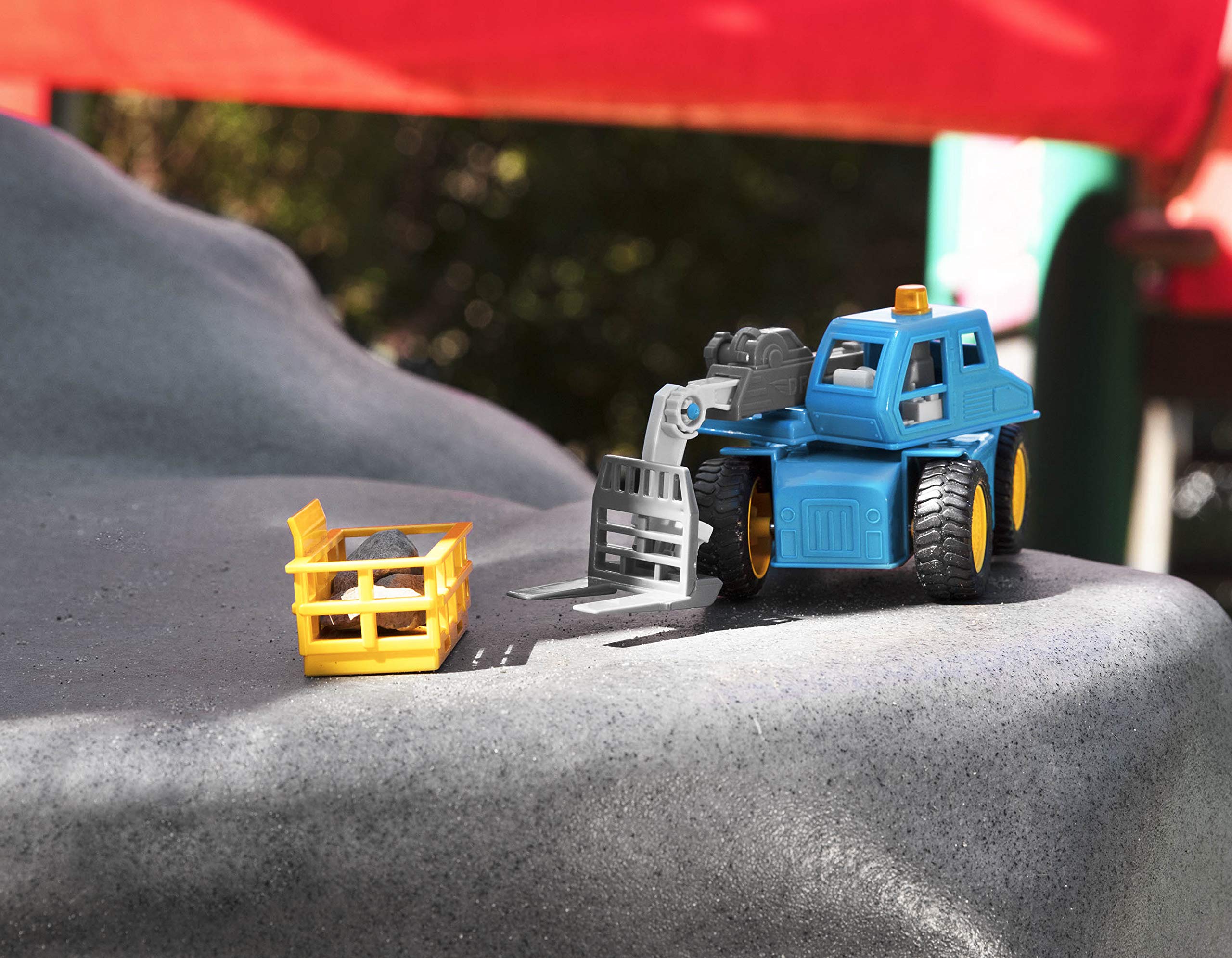 Driven by Battat Micro Telehandler - Toy Crane Truck with Extendable Arm, Lights & Sound 7