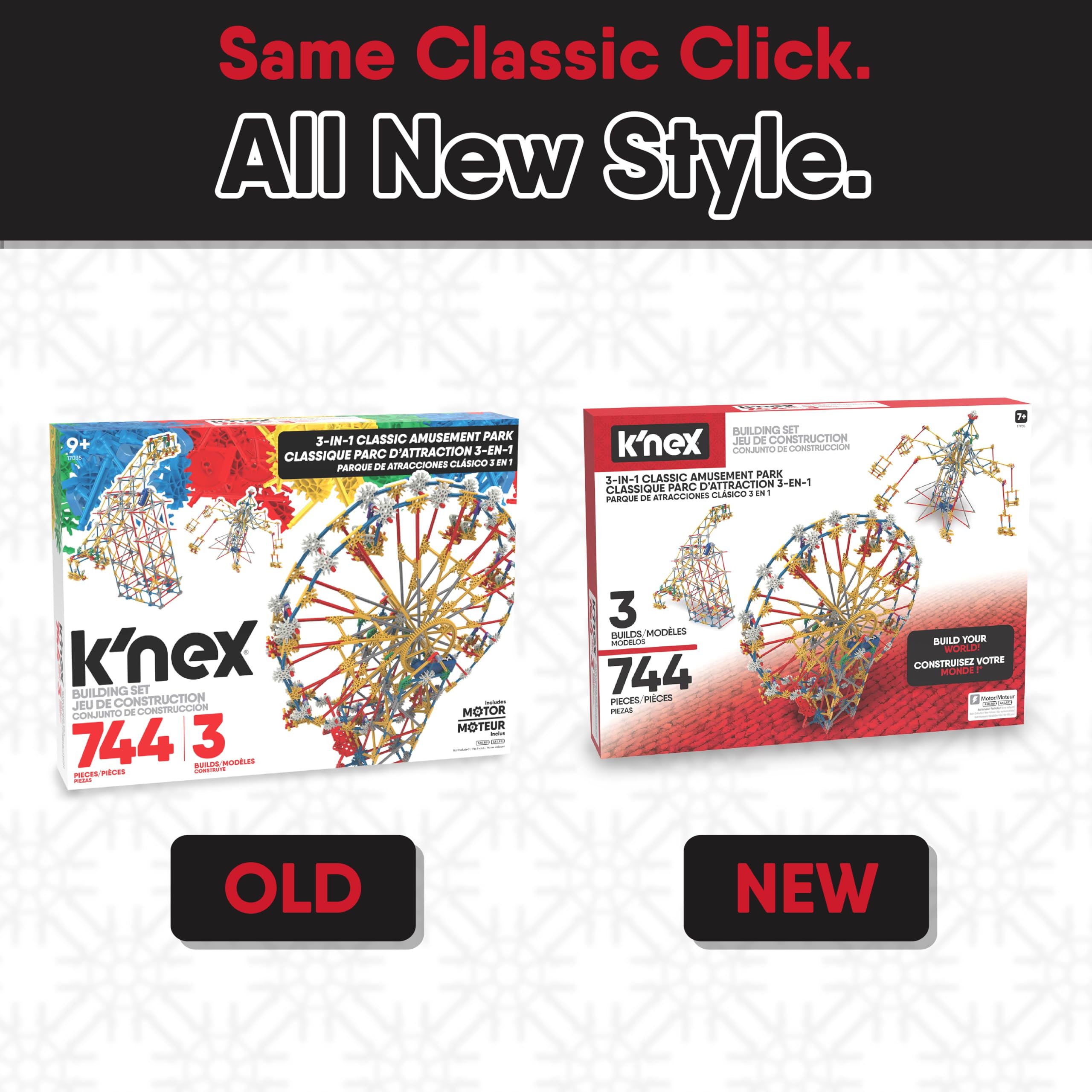 K'NEX 3-in-1 Classic Amusement Park Building Set - 744-Piece Playset for Ages 9+ 17