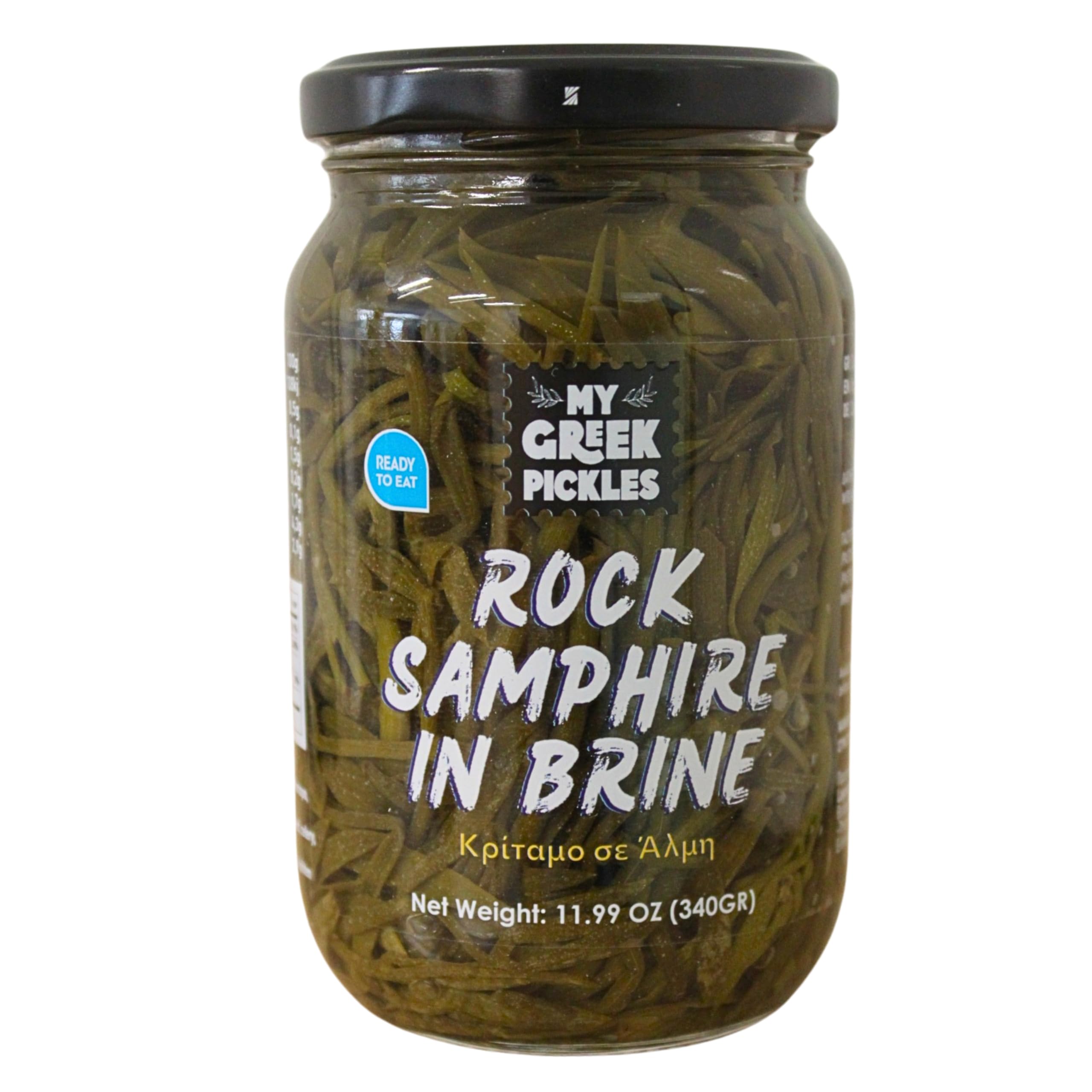 SpiceMasters.co.uk Rock Samphire in Brine - Pack of 2 x 340g | Greek Sea Vegetable | Vegan & Gluten-Free