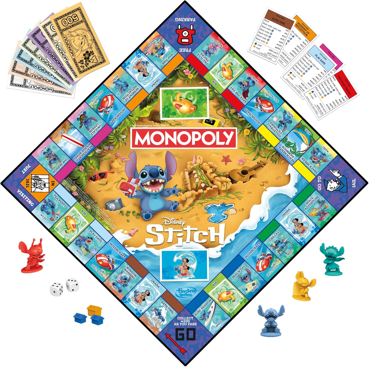 Monopoly Disney Stitch Edition Brettspiel – Englische Version 9