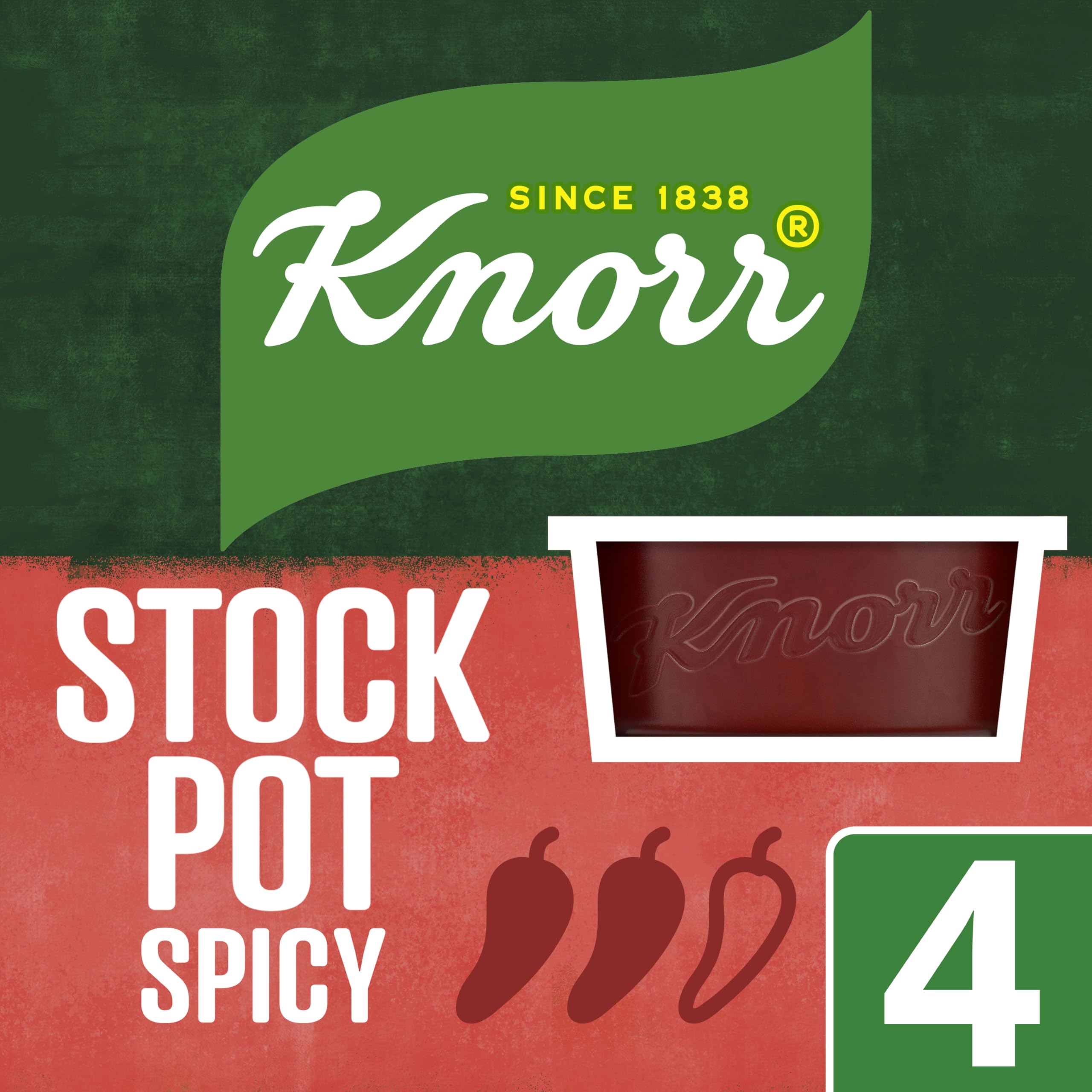 Knorr Hairy Bikers Spicy Stock Pot - Pack of 4 Vegan & Gluten-Free Stock Pots 5