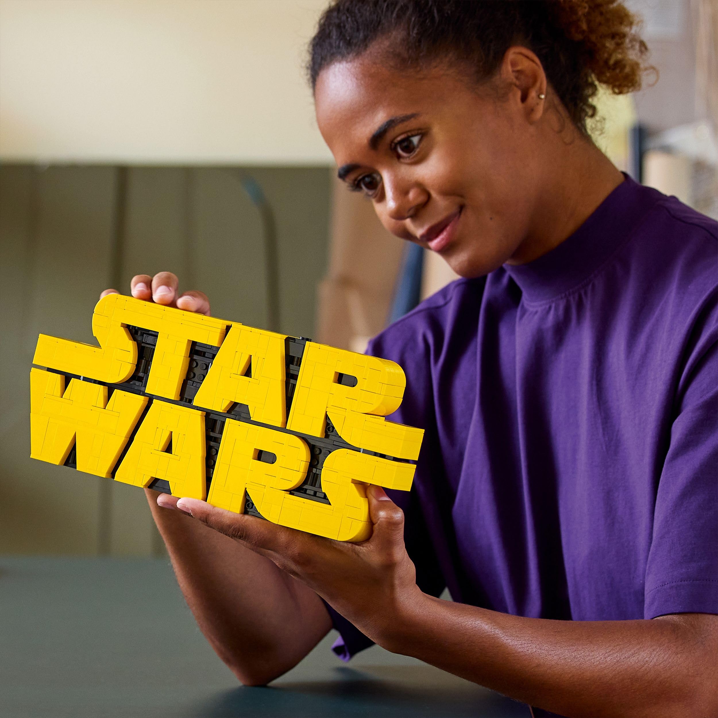 LEGO Star Wars 75407 Brick-Built Star Wars Logo - Collectible Building Set for Adults 6