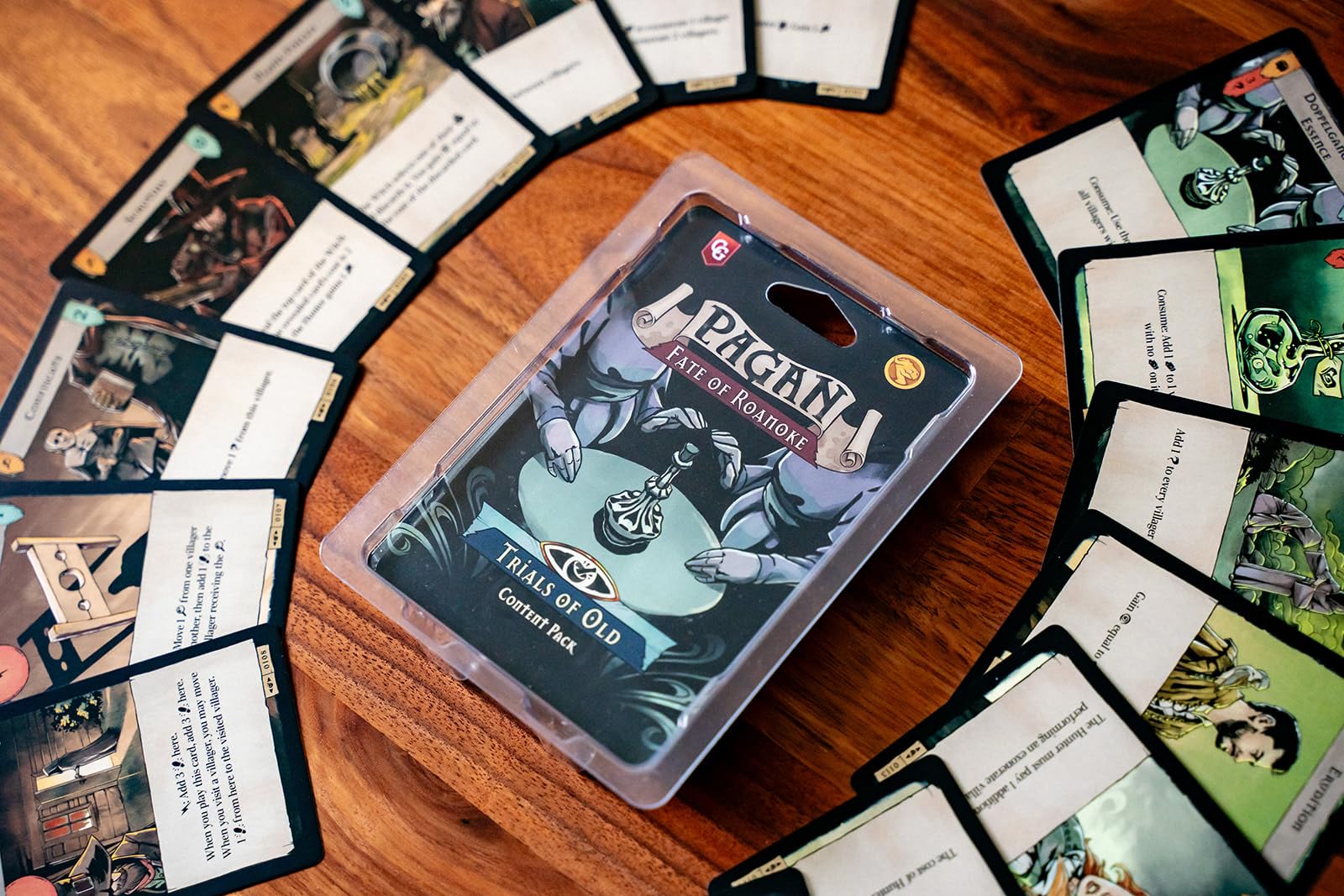 Capstone Games Pagan: Fate of Roanoke Trials of Old Expansion Pack – Asymmetrical Deduction Card Game for 2 Players 7