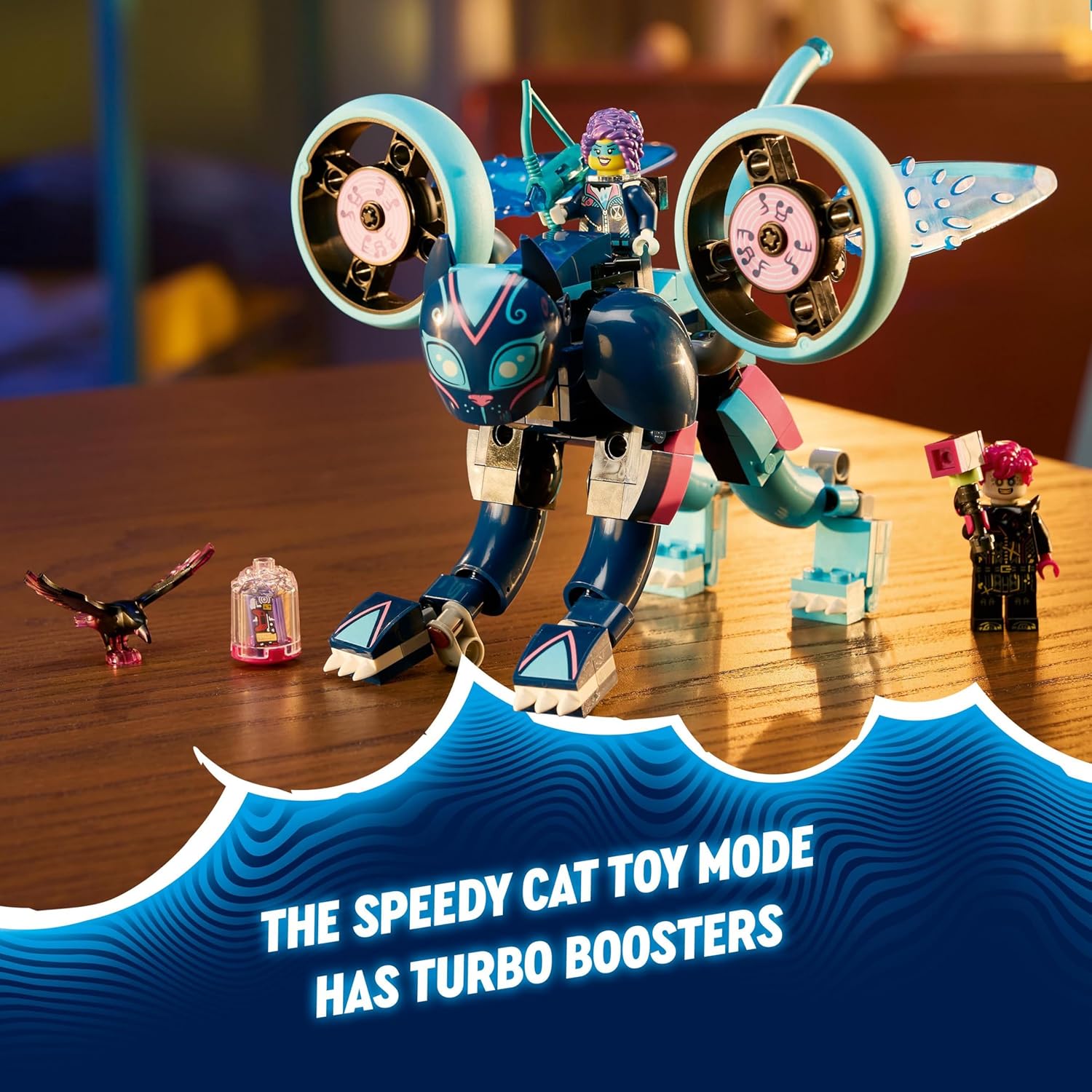 LEGO DREAMZzz Zoey’s Cat Motorcycle Set - Rebuildable Catbike Toy for Kids 7+ 8