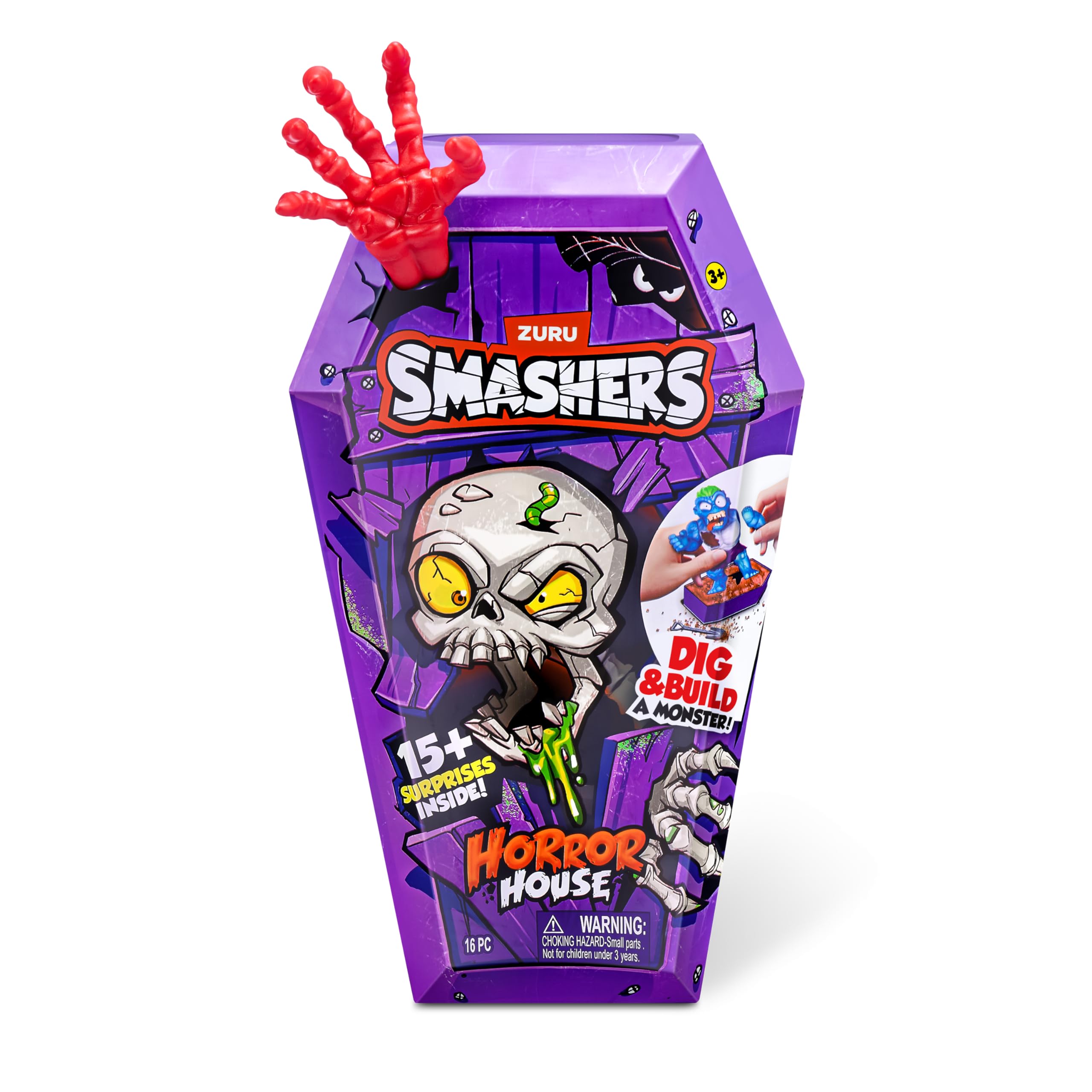 Smashers Horror House (Zombosaur) by ZURU - Interactive Dig and Dissect Playset for Kids 8