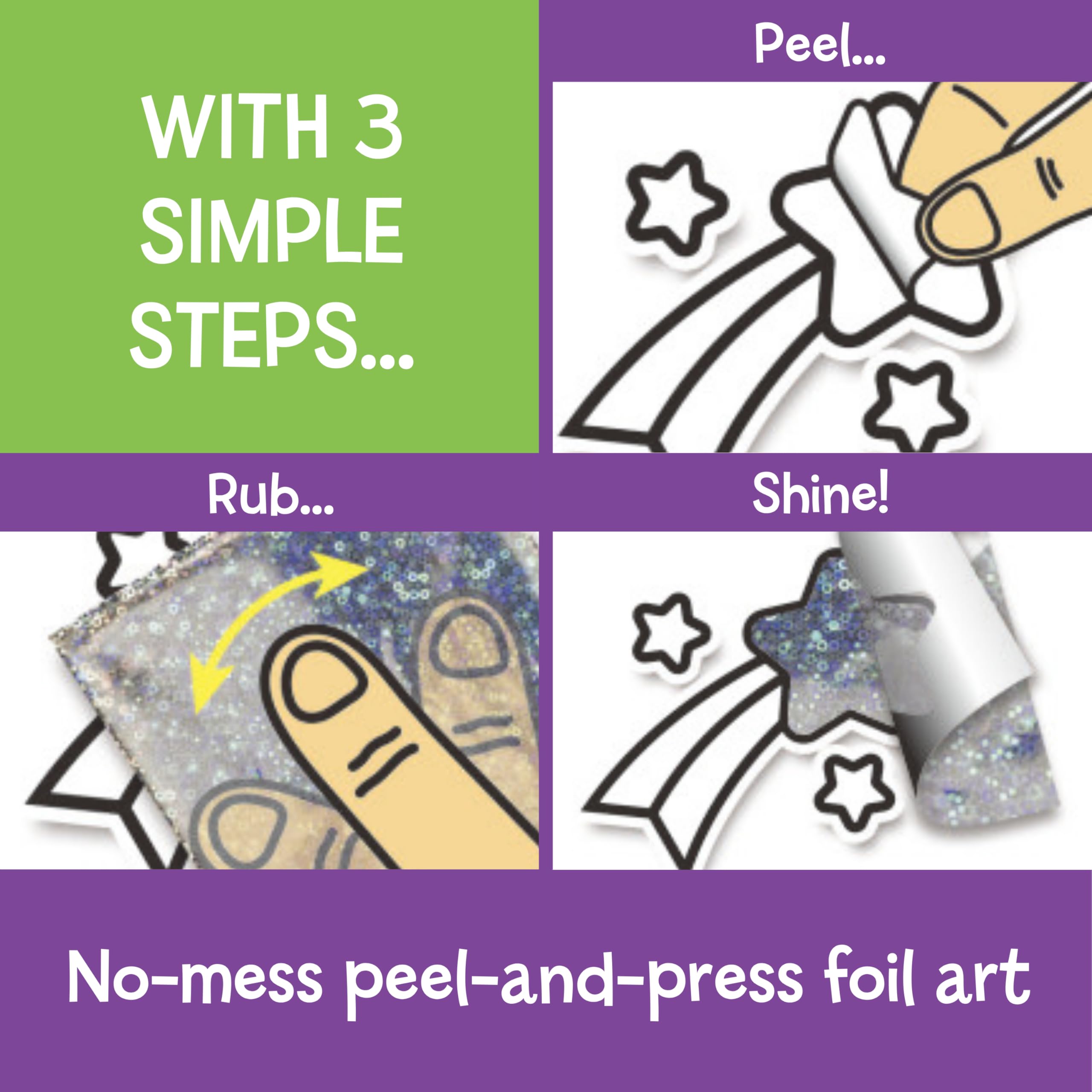 Galt Mega Foil Craft Set - Mess-Free Art for Kids Ages 8+ 3