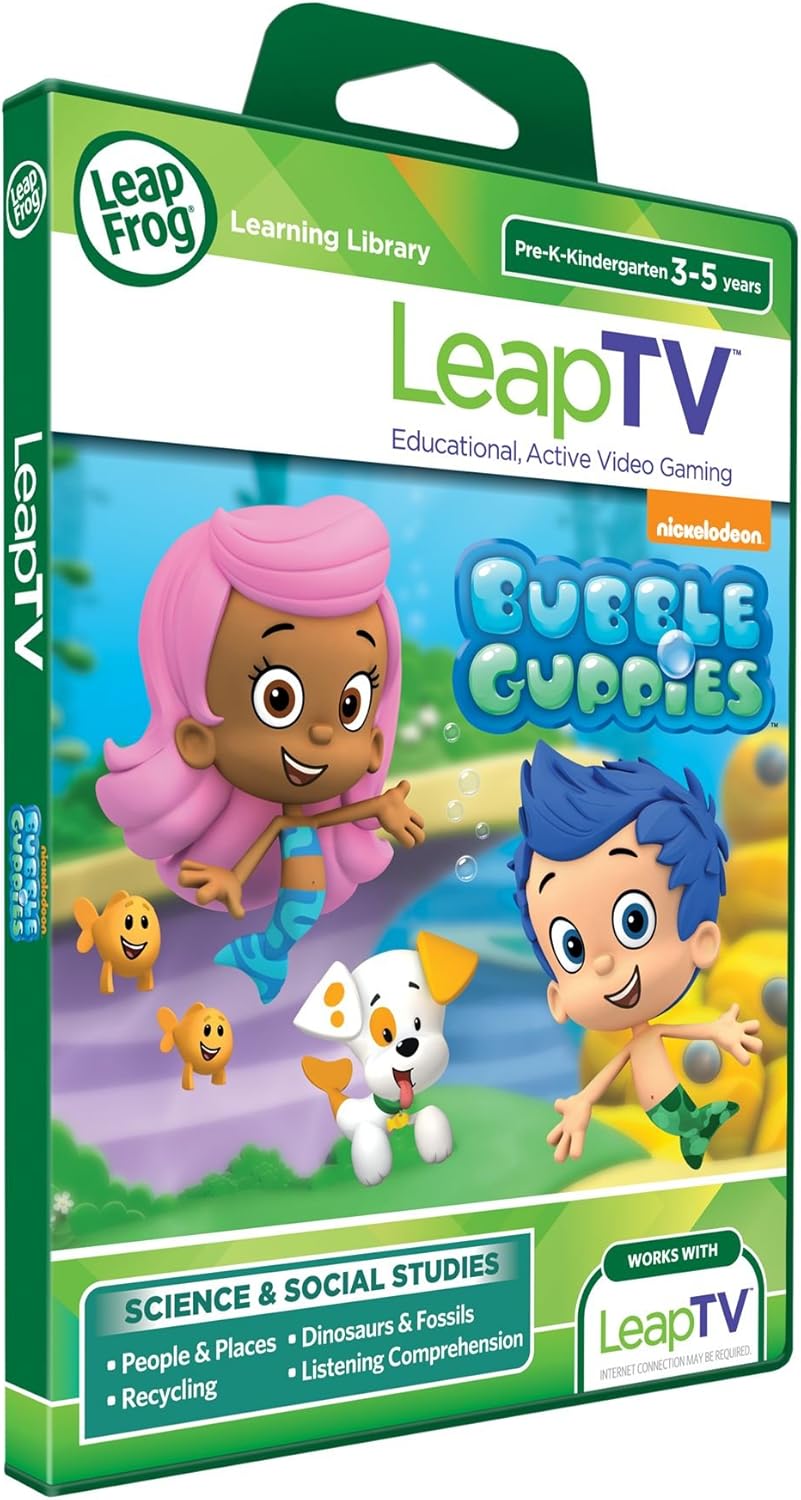 LeapFrog LeapTV Learning Game: Nickelodeon Bubble Guppies - Educational Active Video Game for Kids Ages 3-5