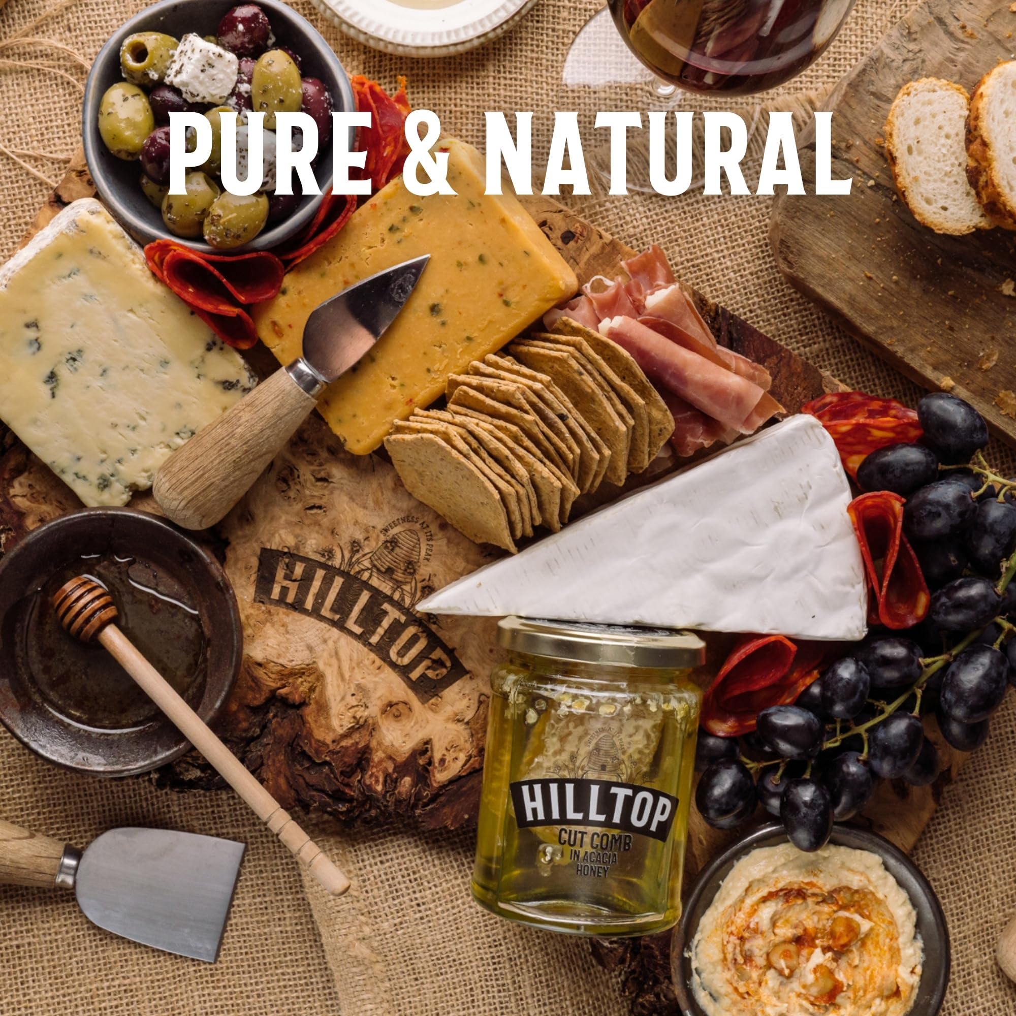 Hilltop Honey – Geschnittene Waben in Akazienhonig, 340 g 9