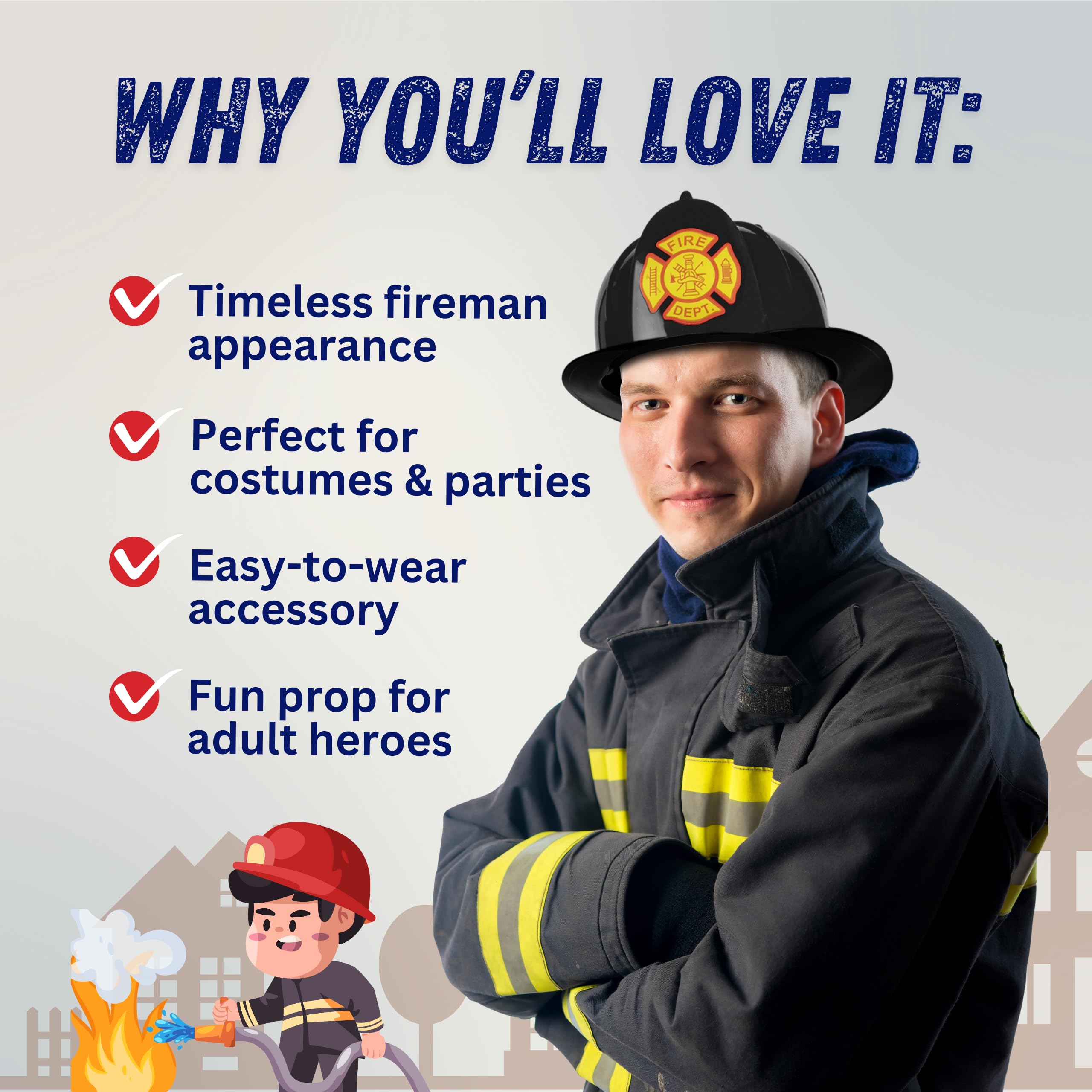 Dress Up America Firefighter Costume Helmet - One Size Fits Most 7