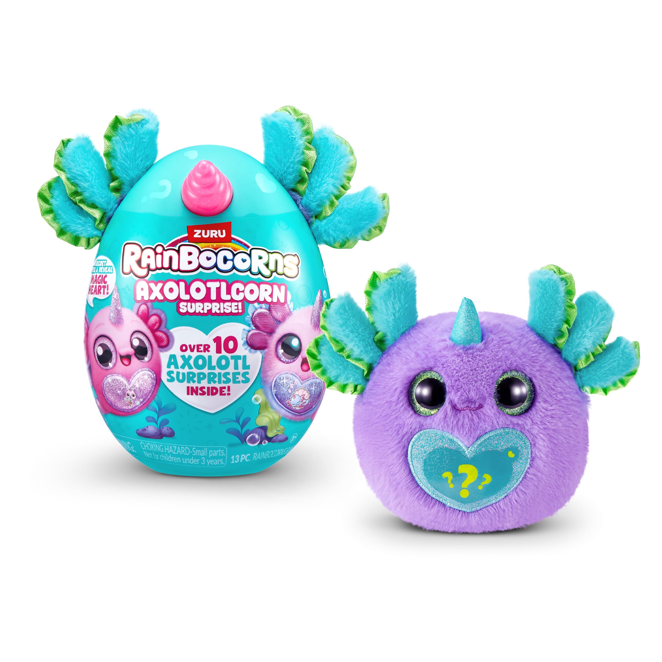 Rainbocorns Axolotlcorn Surprise by ZURU - Collectible Plush Toy for Girls 3+ 5