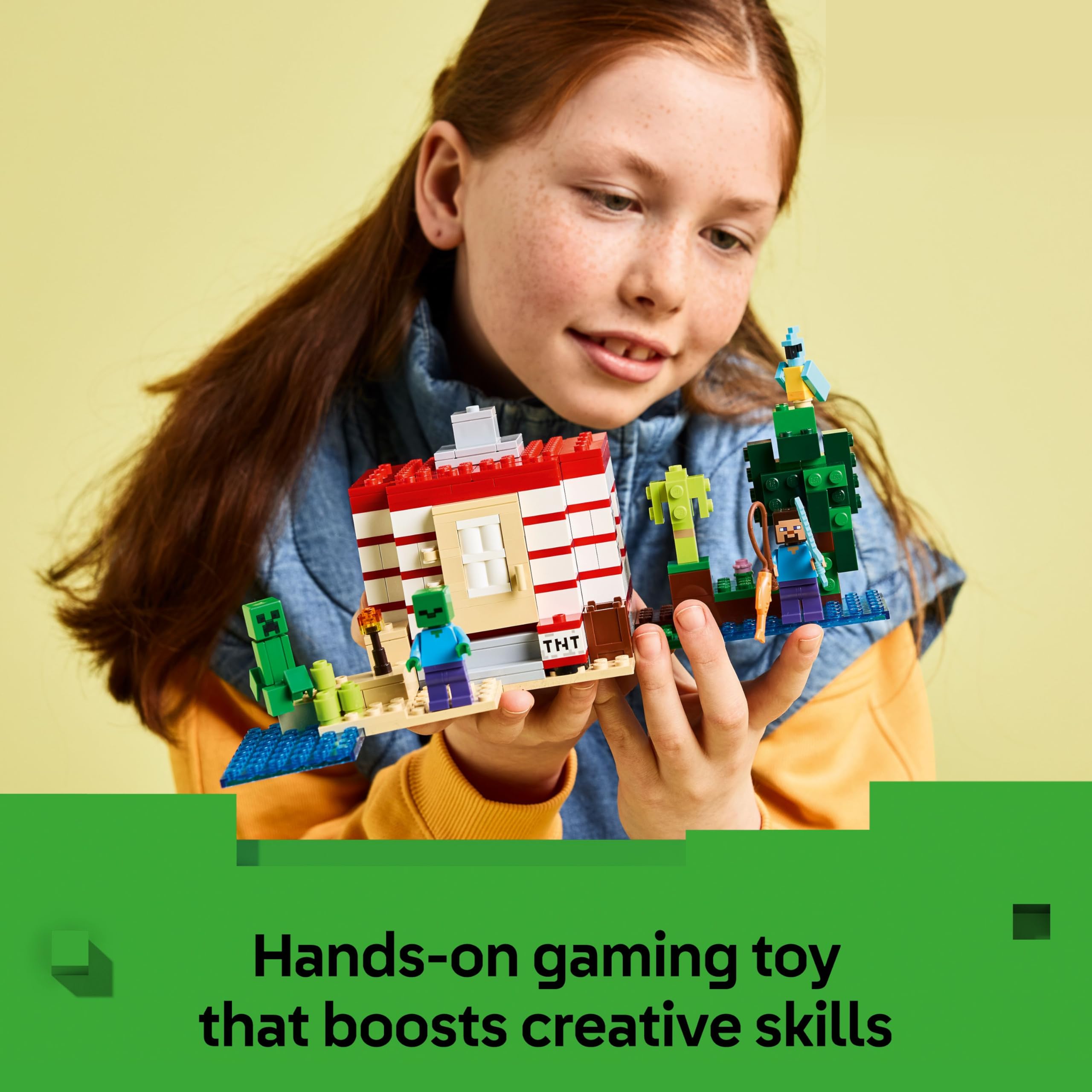 LEGO Minecraft The TNT Jungle House Building Set with Explosion Function - 287 Pieces 15