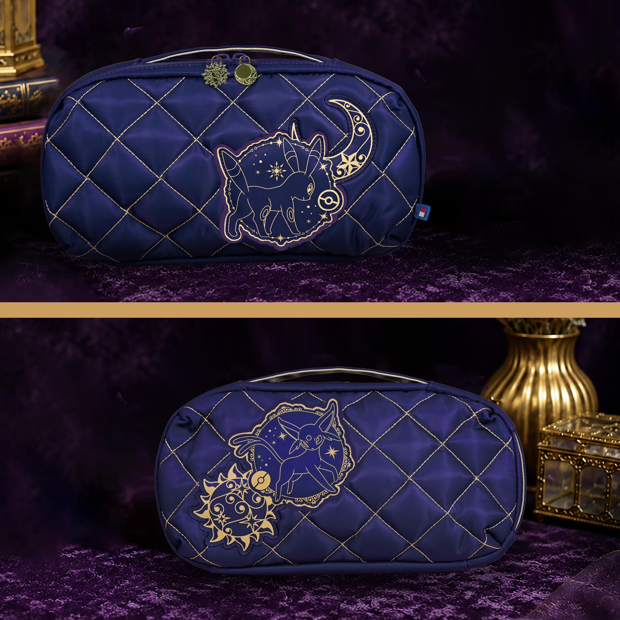 HORI Puff Pouch (Umbreon and Espeon) - Nintendo Switch Accessory Kit