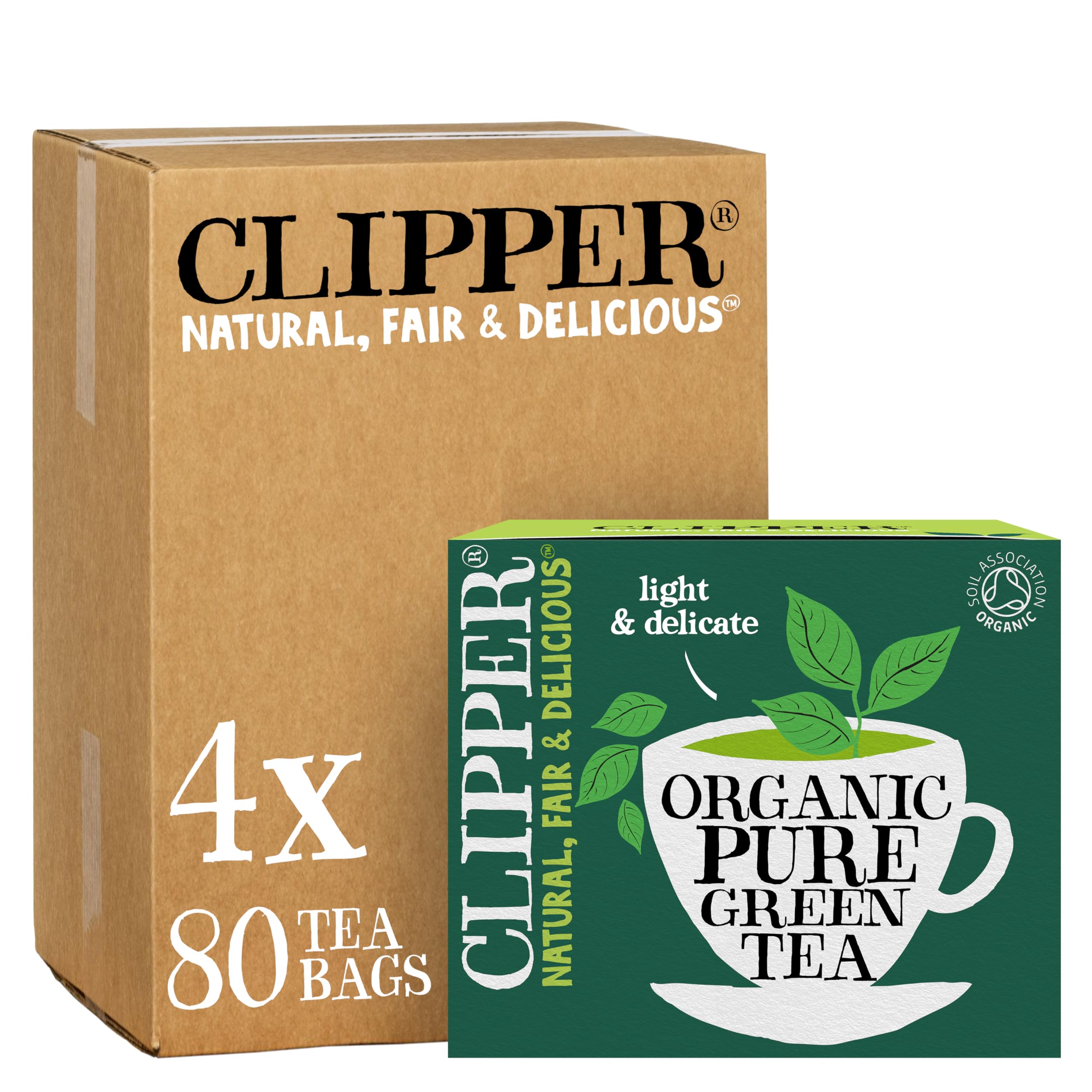 Clipper Bio Grünteebeutel pur – 320 Beutel (4 x 80) Großpackung, Fairtrade &amp; Plastikfrei 7