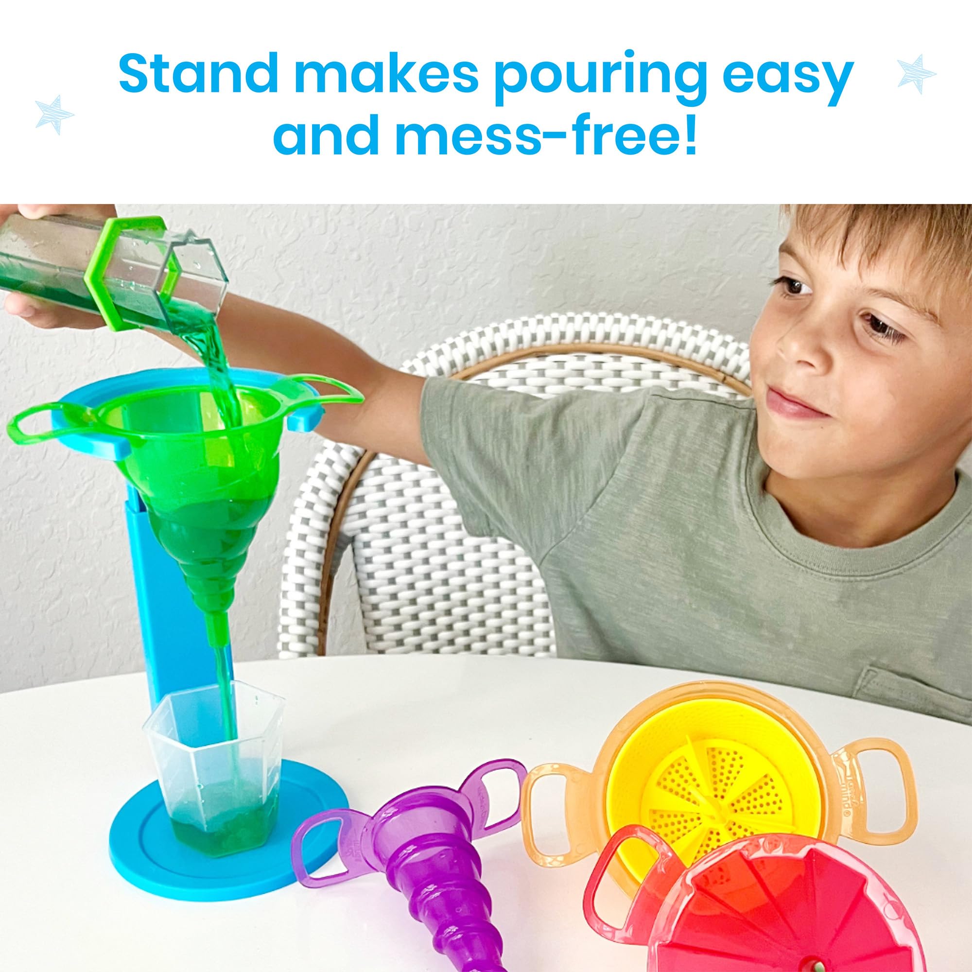 hand2mind Starter Science Funnels Lab Equipment for Ages 3+ | STEM Learning | Plastic 4