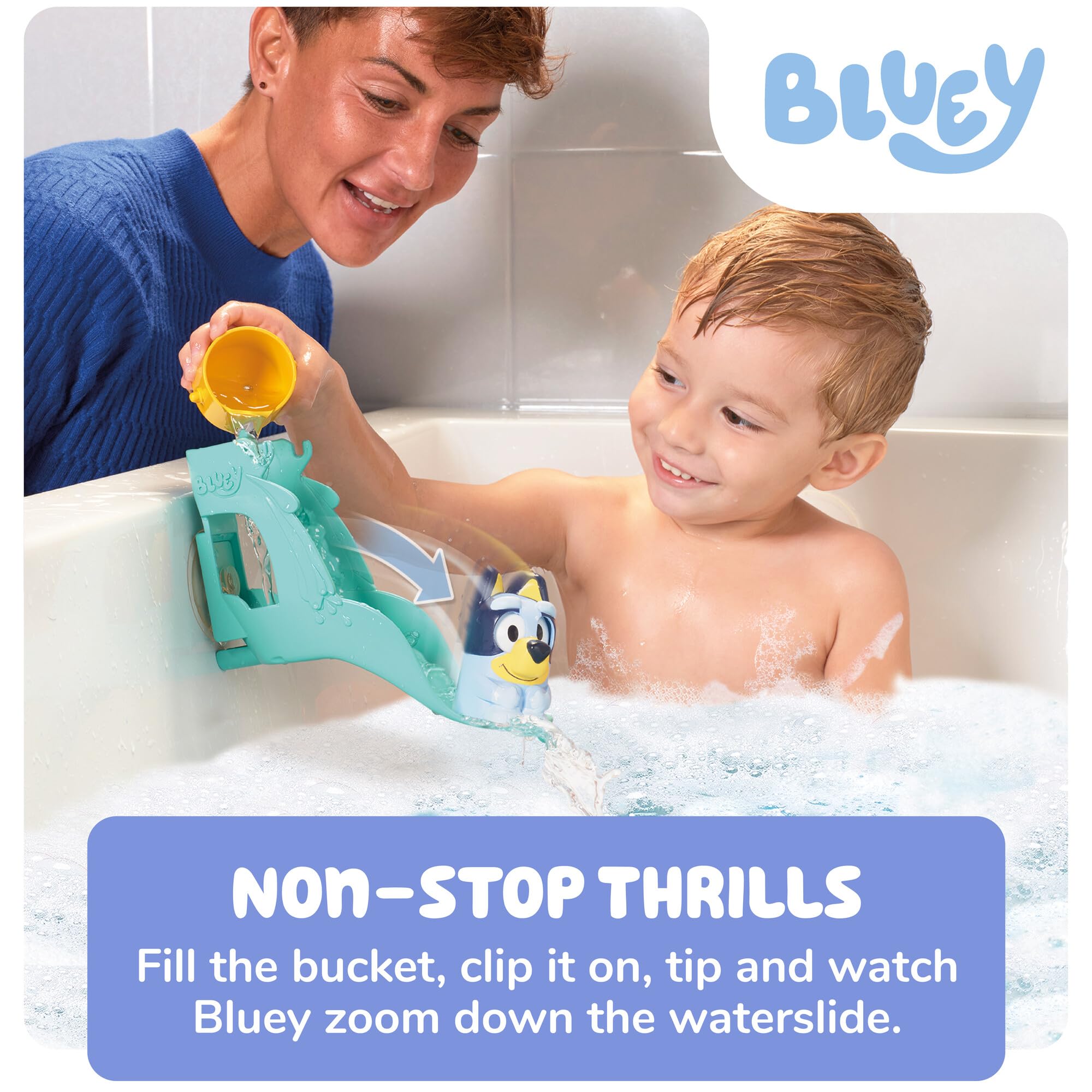 Toomies Bluey’s Waterslide - Bath Toy for Toddlers with Moving Eyes, Water Play Fun 7