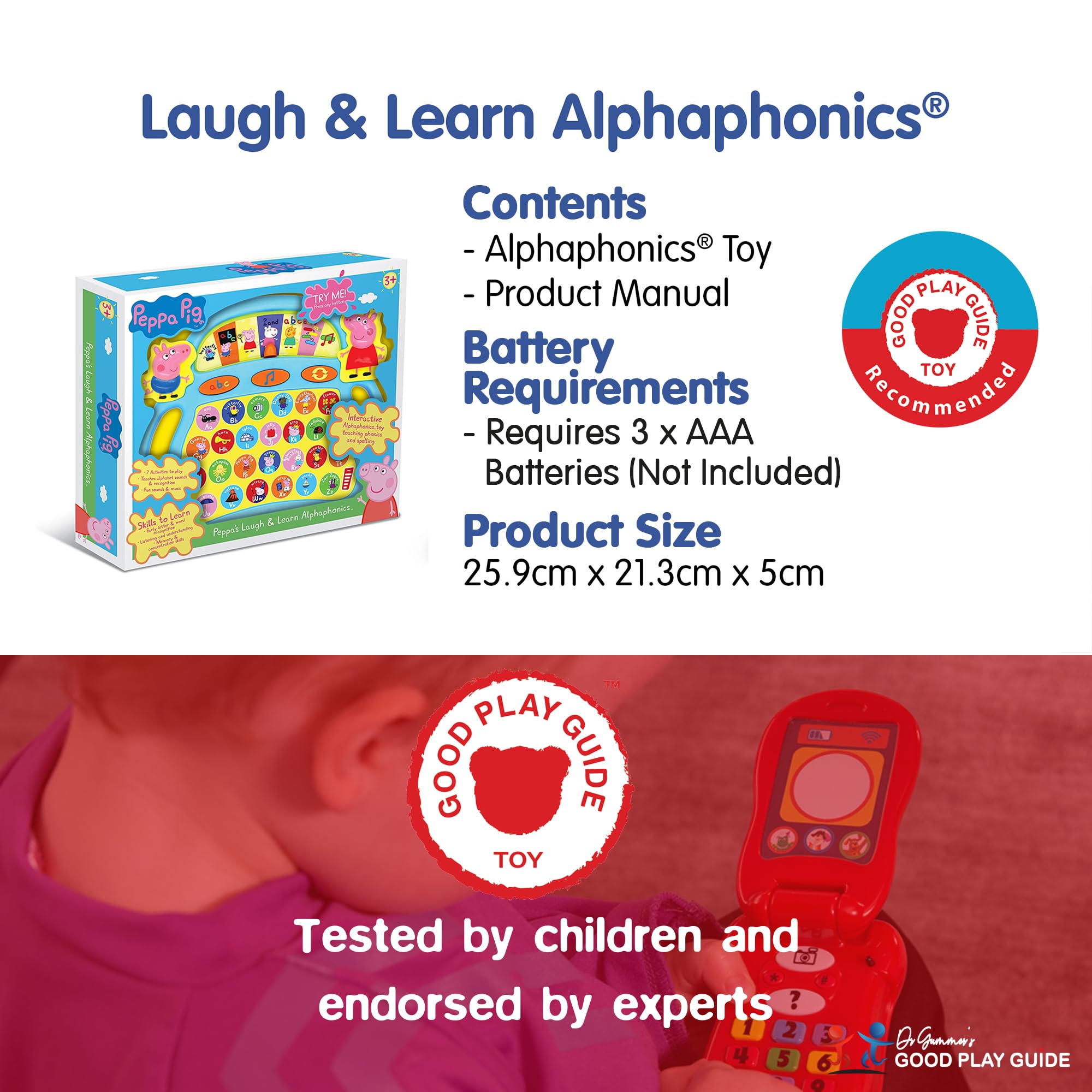 Peppa Pig Laugh & Learn Alphaphonics Interactive Toy - Educational Phonics Learning Game for Toddlers 13