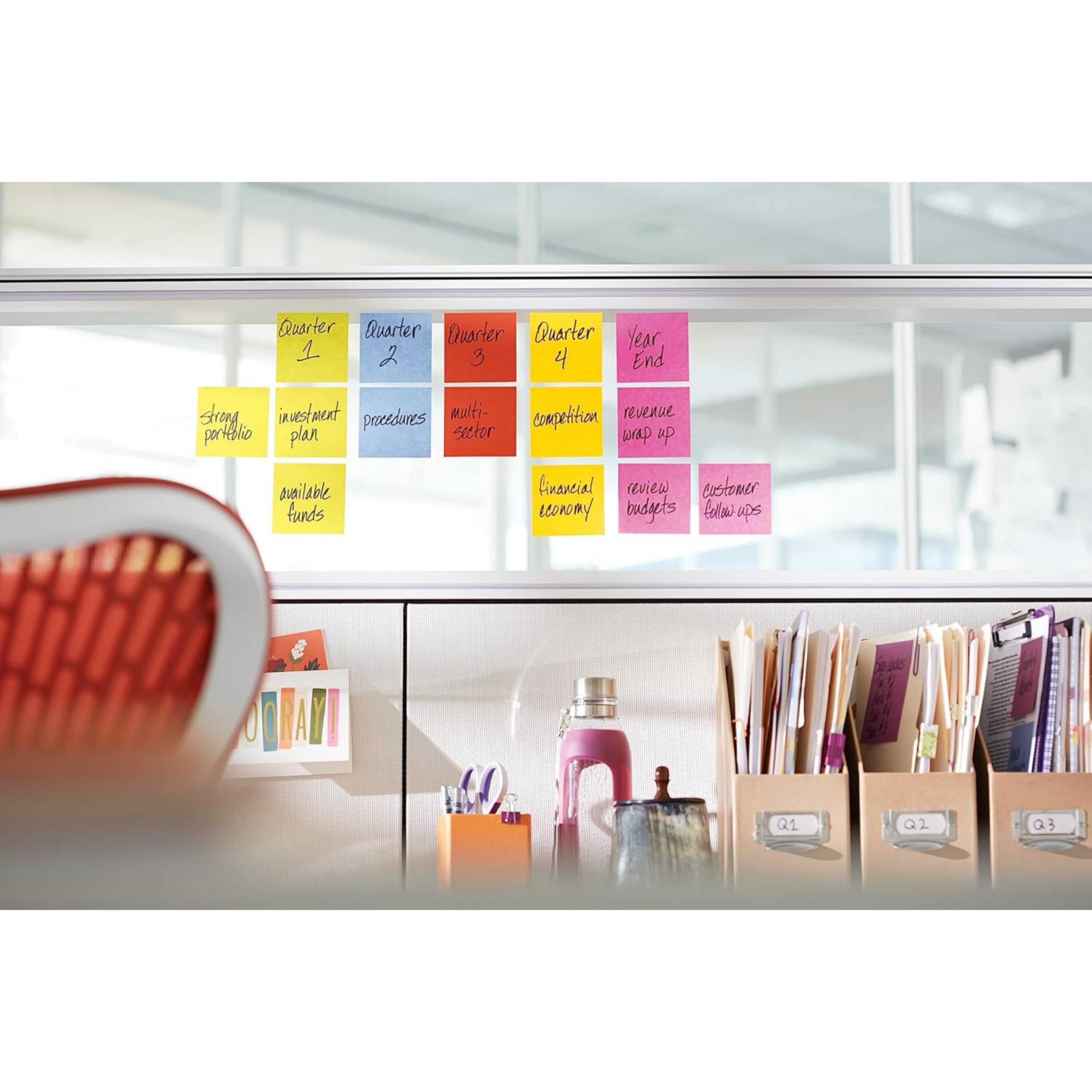 Post-it Super Sticky Notes - Carnival Colour Collection | 76 mm x 76 mm | 6 Pads of 90 Sheets 9