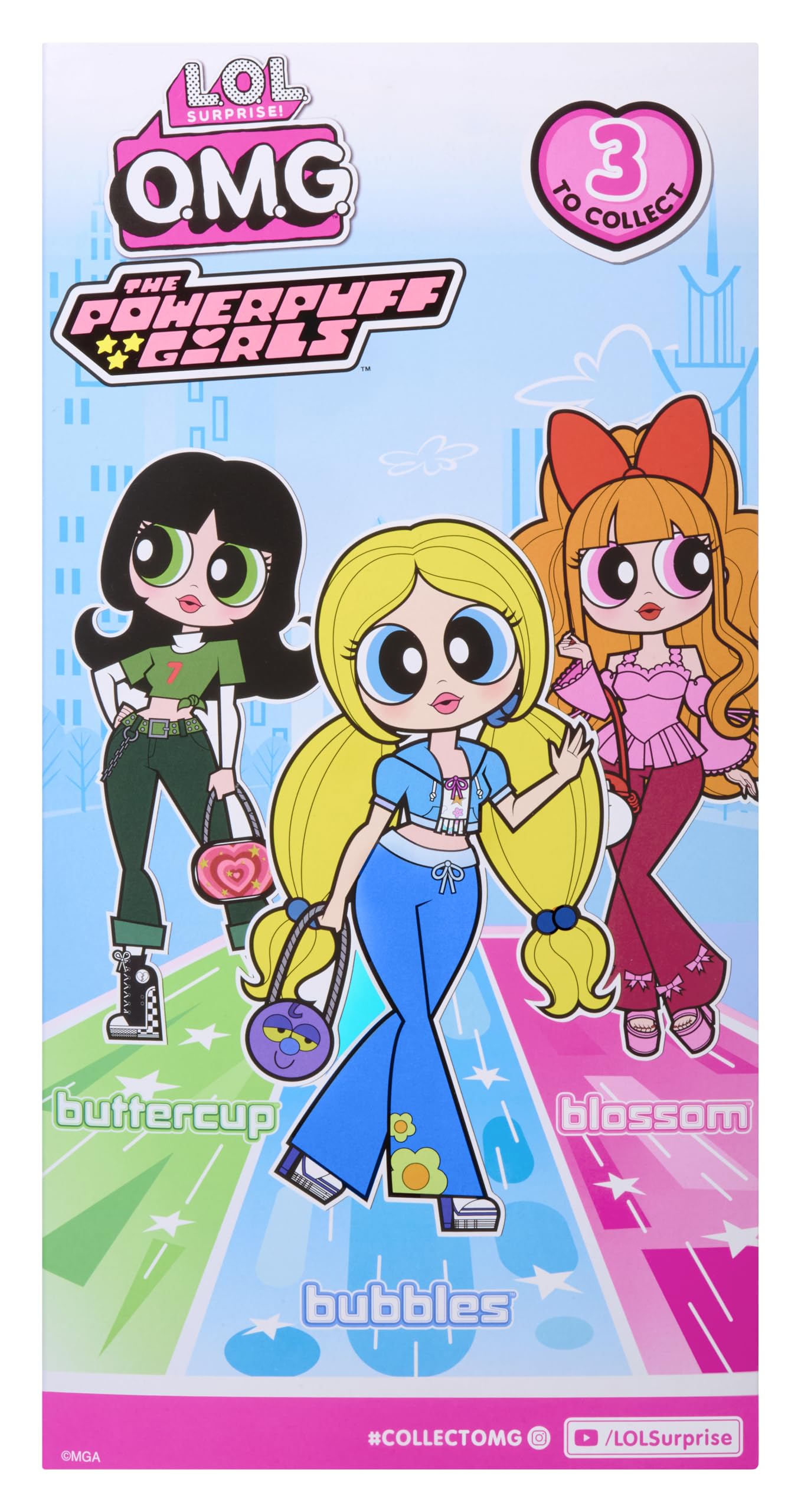 L.O.L. Surprise! OMG The Powerpuff Girls Doll - Bubbles - Fashion Doll with Outfit & Accessories, Collectible Toy for Kids 9