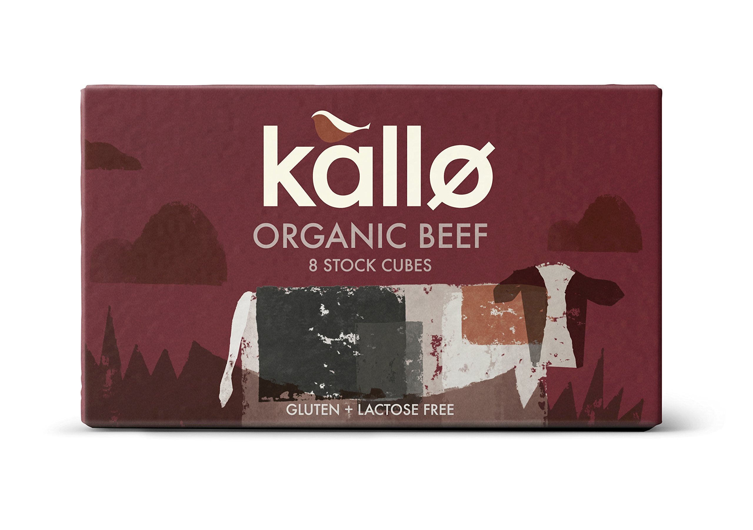 Kallo Organic Beef Stock Cubes 88g - Gluten & Lactose Free, No Added MSG
