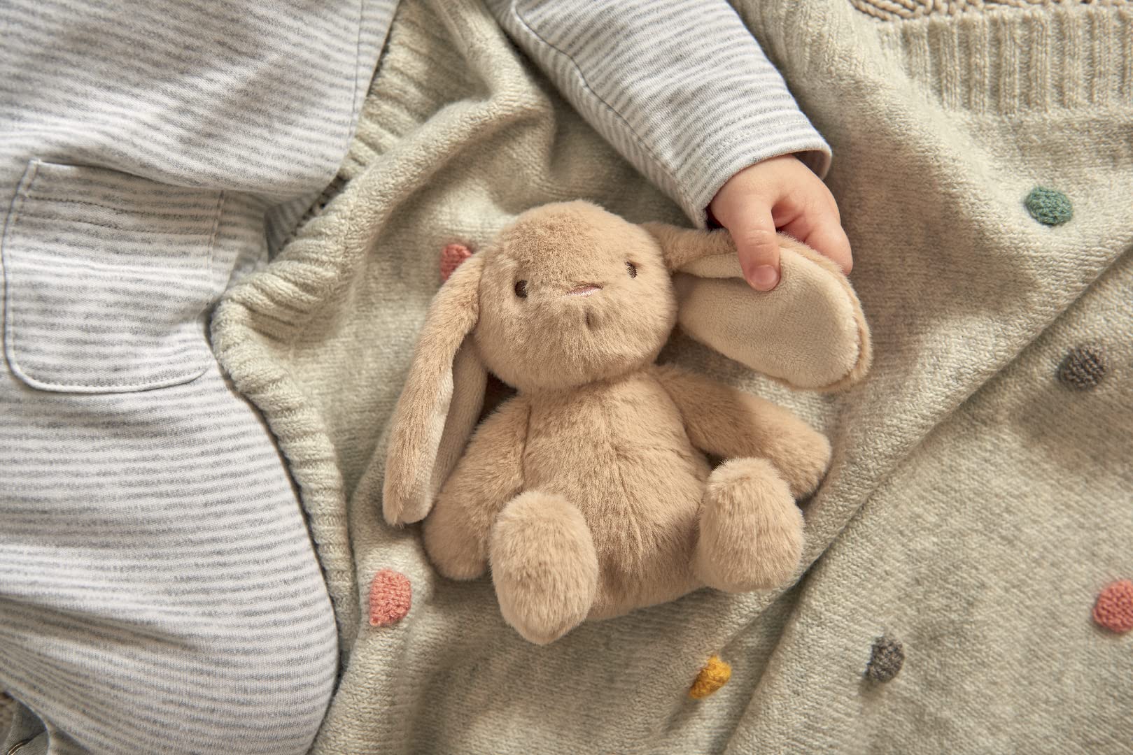 Mamas & Papas Welcome to the World Bunny Beanie Toy - Plush Stuffed Animal for Newborns 4