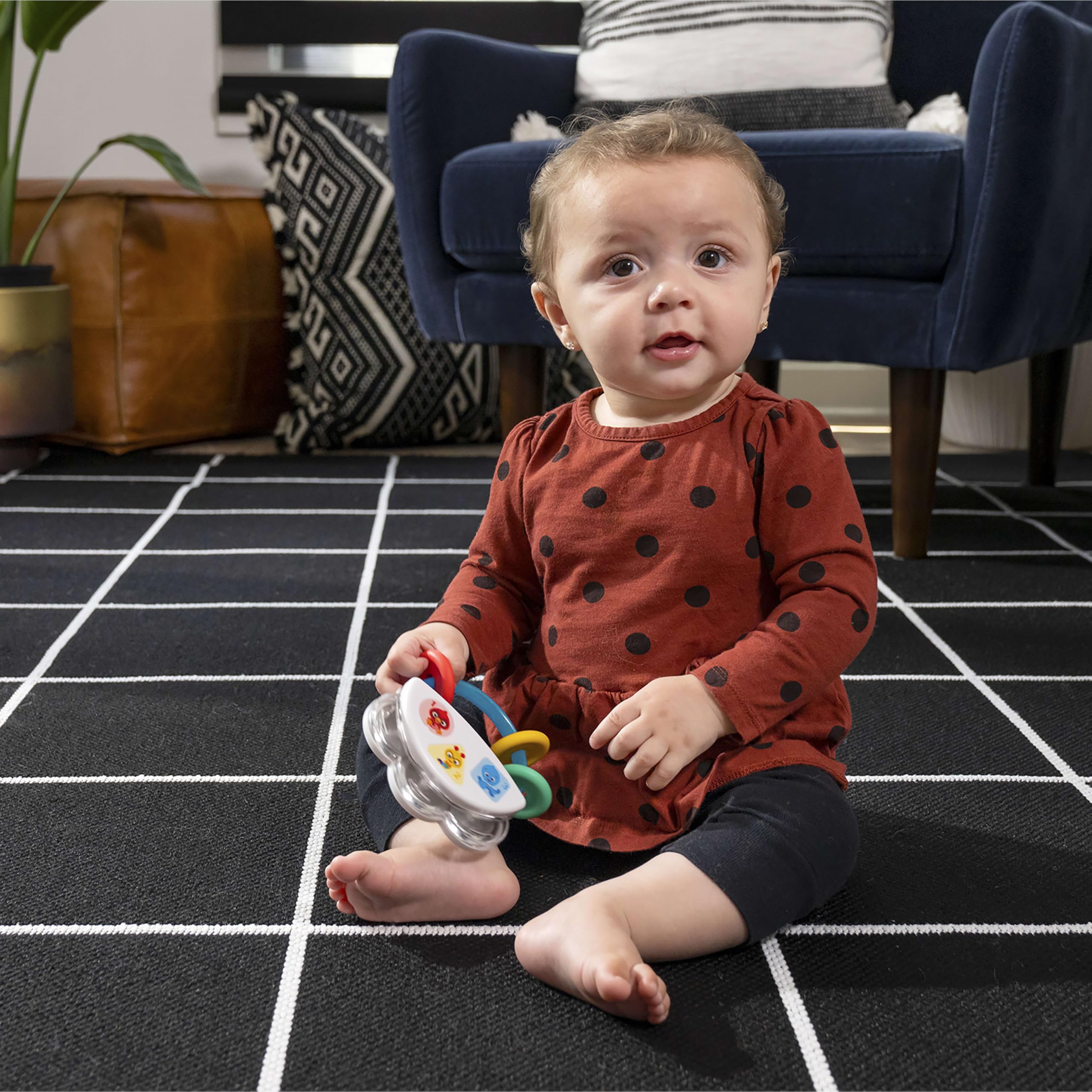 Baby Einstein Tiny Tambourine Musical Toy & Rattle - Multicolored, Model 12925 8