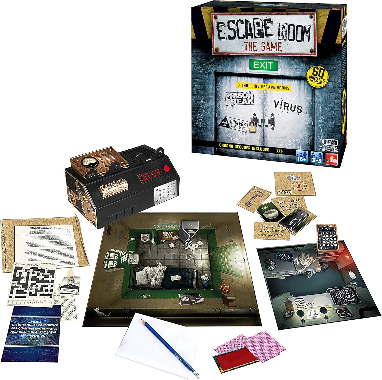 Goliath Games Escape Room: The Game - Vol. 1 | 3 Thrilling Escape Room Challenges for Home Play 4