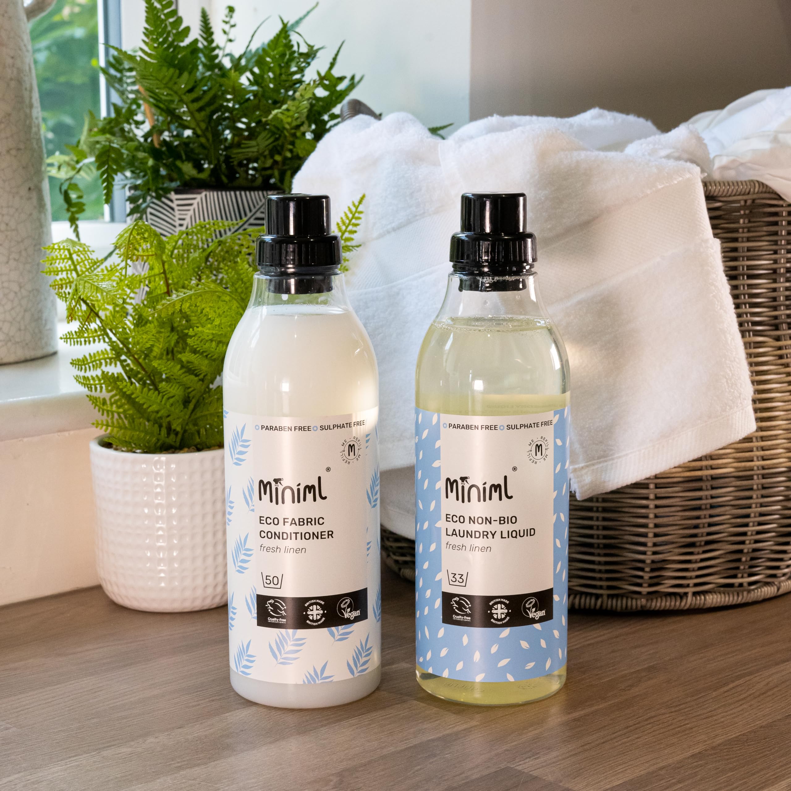 Miniml Eco Fabric Softener 1L - Fresh Linen Scented All Natural Fabric Conditioner 6