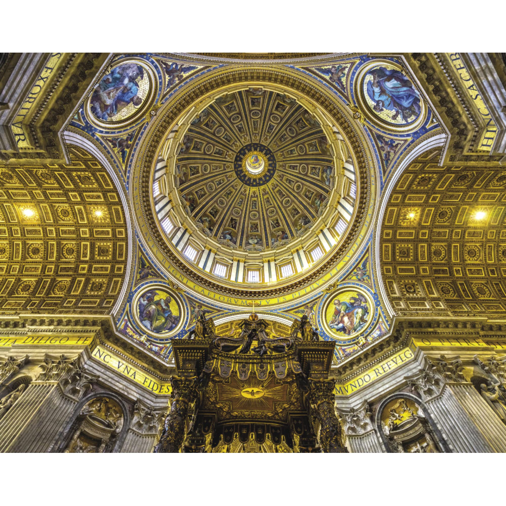 Mindbogglers Gold 1500-Piece Jigsaw Puzzle - St. Peter’s Basilica with Gold Highlights 2