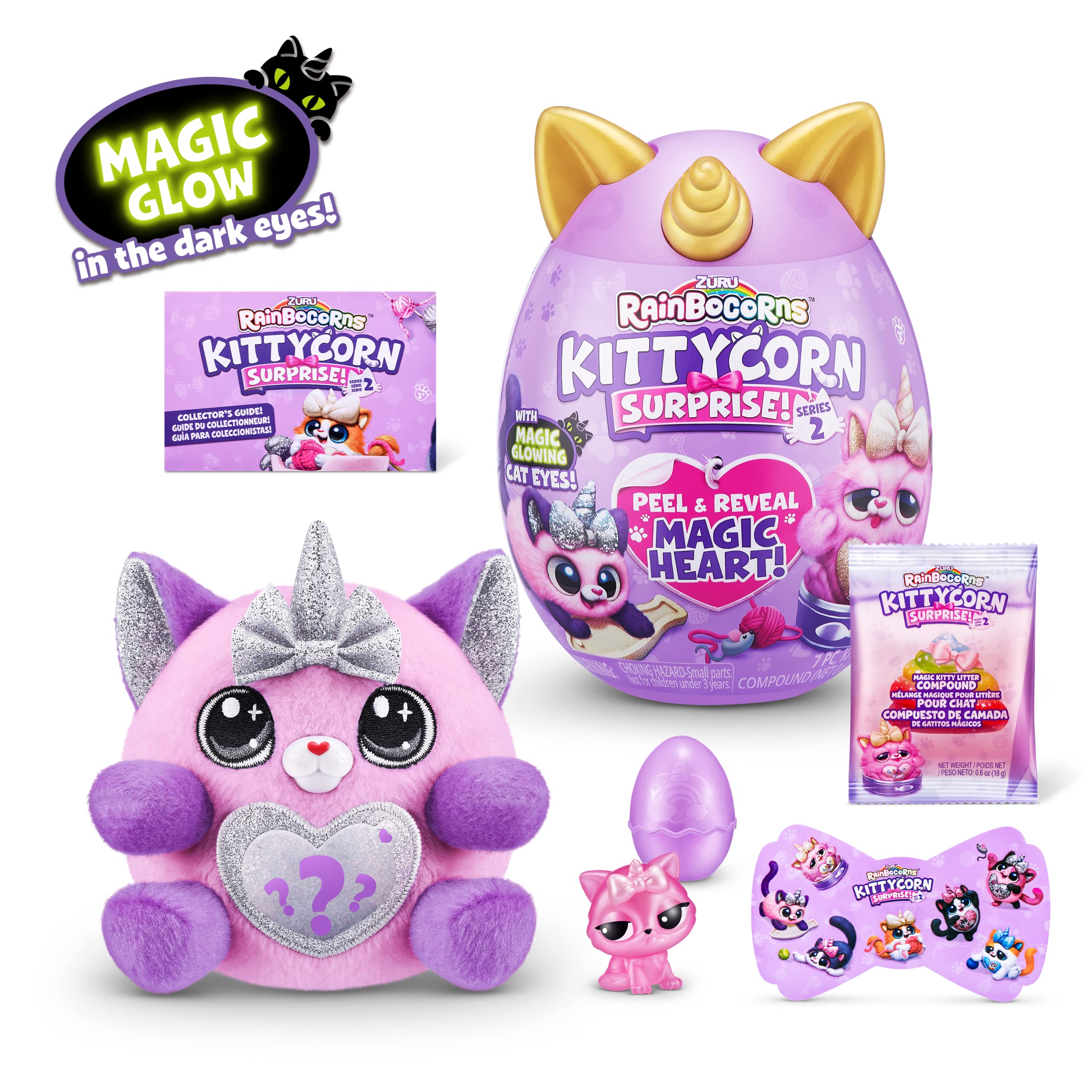 Rainbocorns Kittycorn Surprise Series 2 - Sola the Bengal Cat Collectible Plush | 10 Surprises | Ages 3+