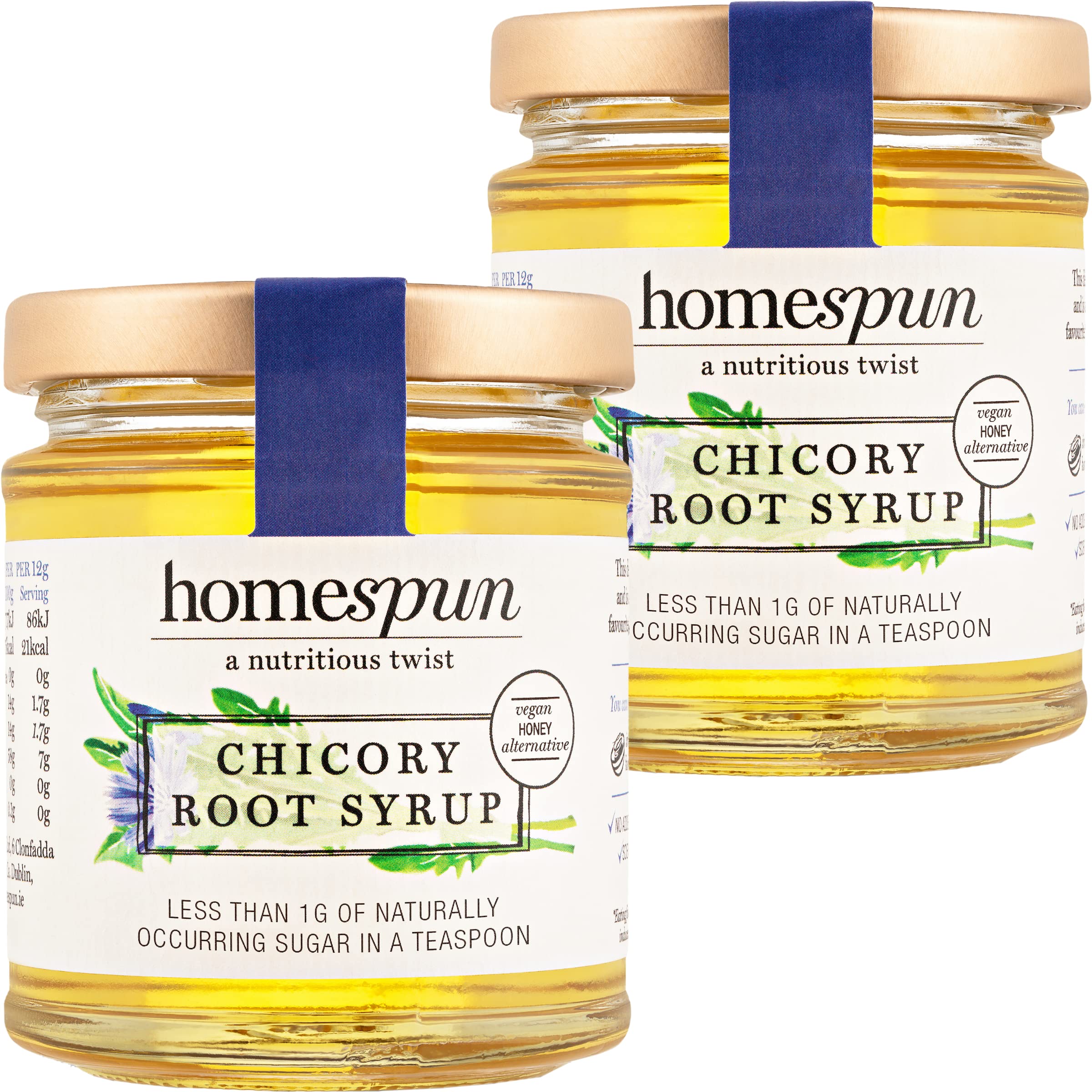 Homsprung Chicory Root Syrup - Keto & Low Carb Sweetener - Low Sugar, Vegan