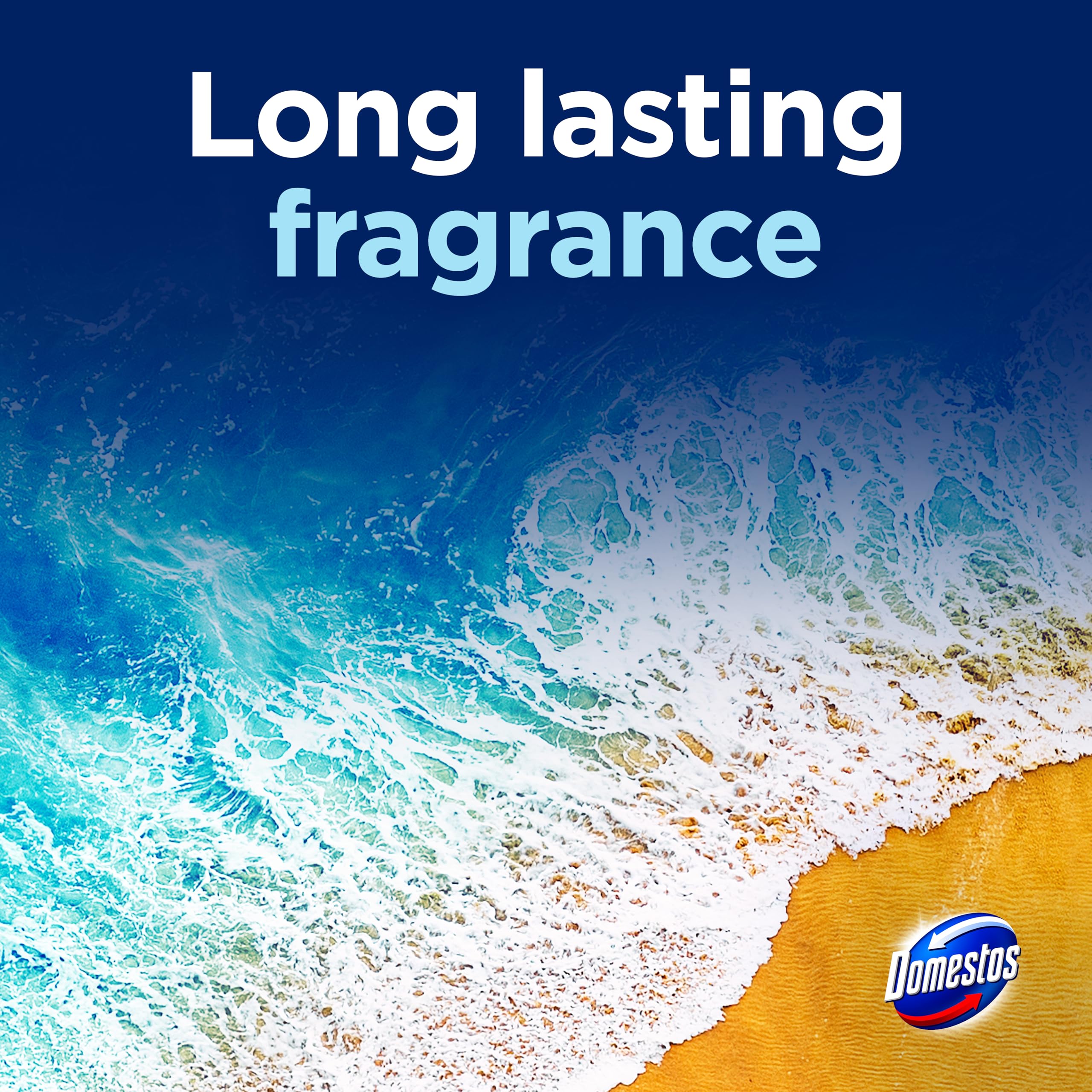 Domestos Power 5 Ocean Toilet Rim Blocks - Long-Lasting Toilet Freshener for Up to 300 Flushes 5