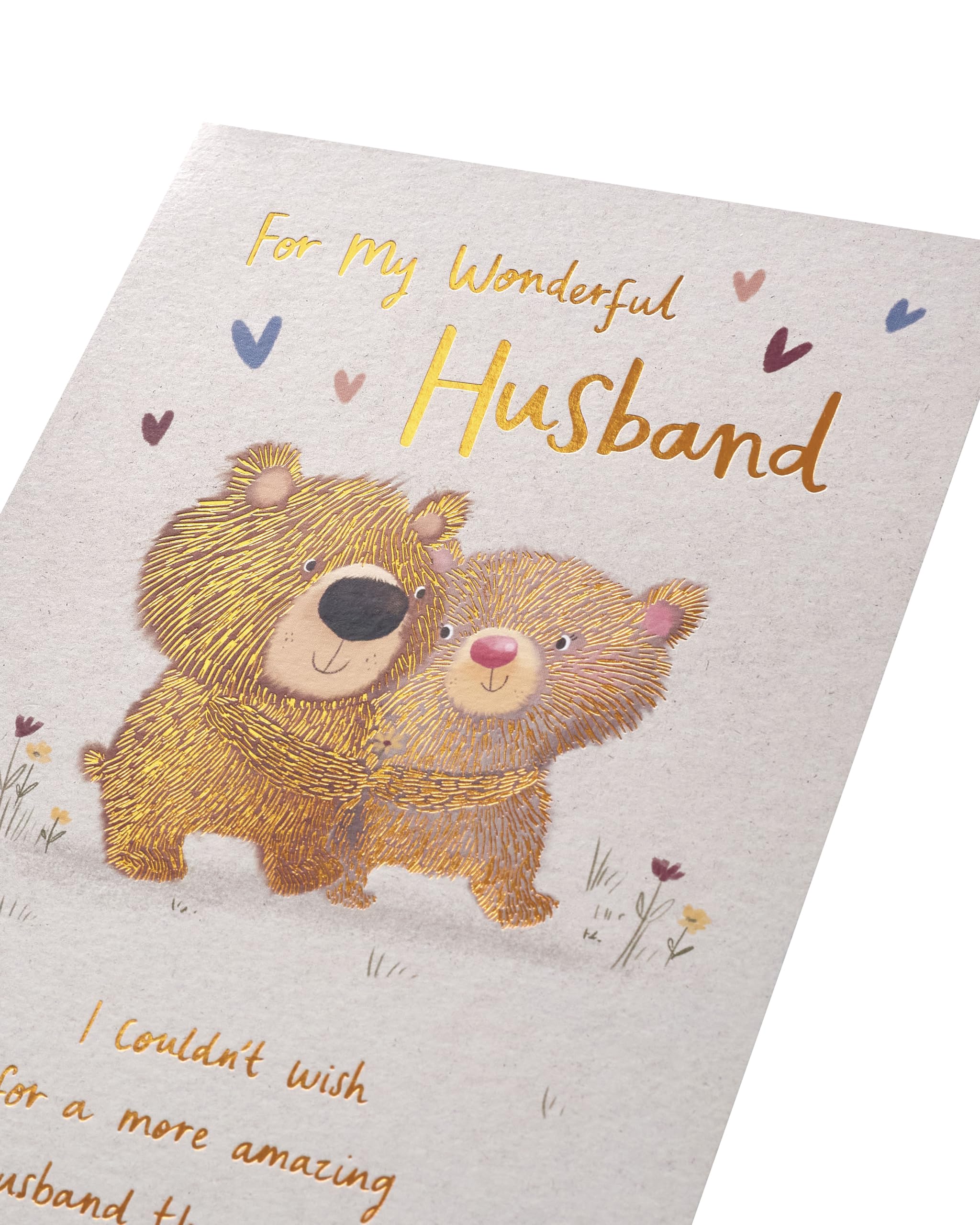 UK Greetings Birthday Card for Husband with Copper Foil Details | 155 x 235 mm 4