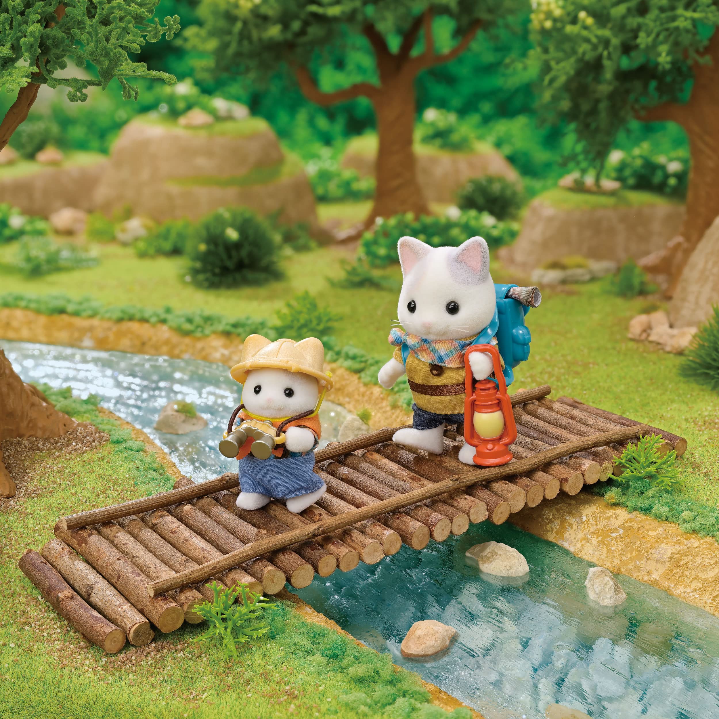 Sylvanian Families 5763 Exciting Exploration Set - Latte Cat Brother & Baby | Ages 3+ 6