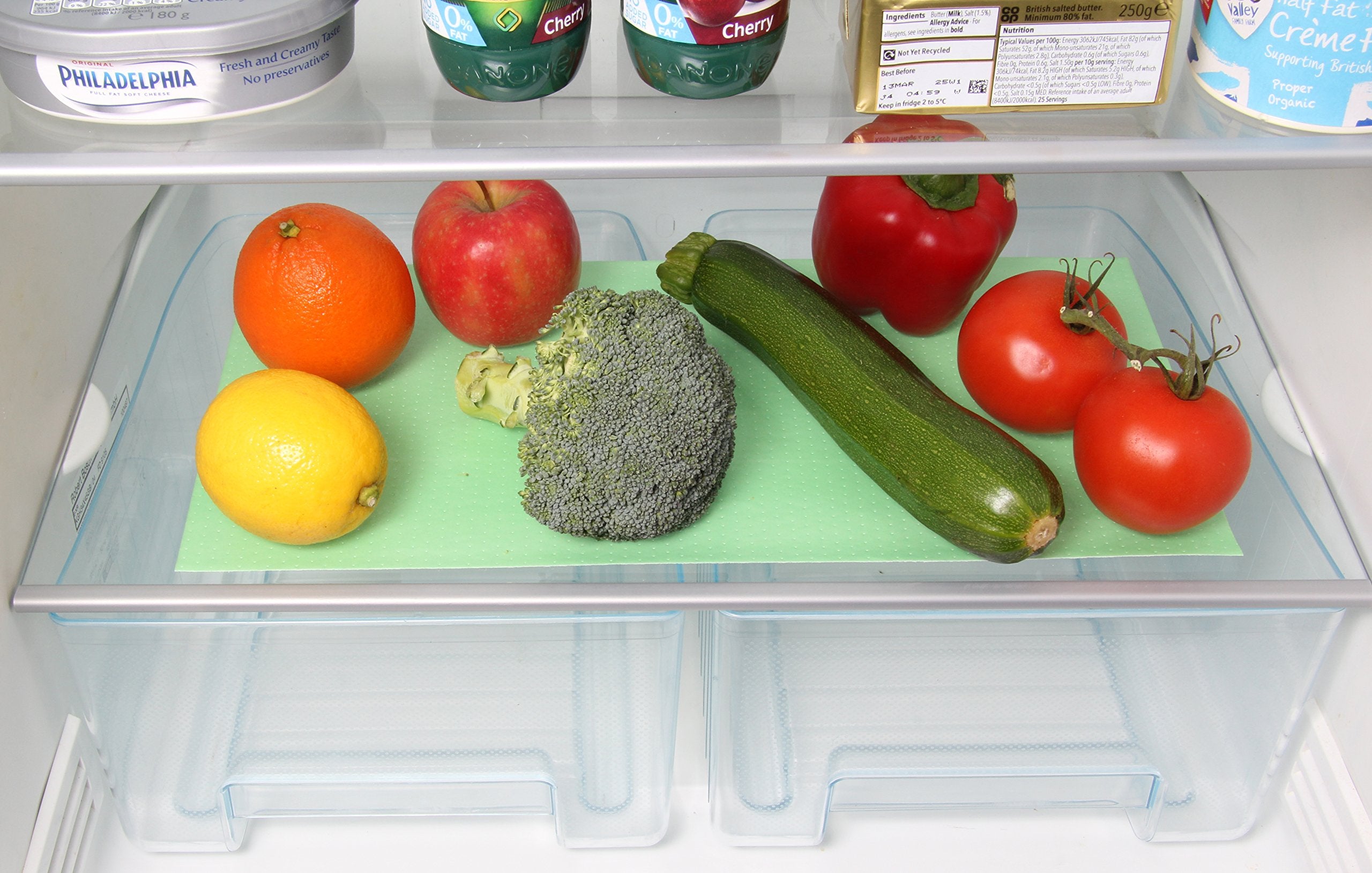 Toastabags Fridge Liner - 2 Pack Reusable Shelf Liners for Kitchen Refrigerator 4