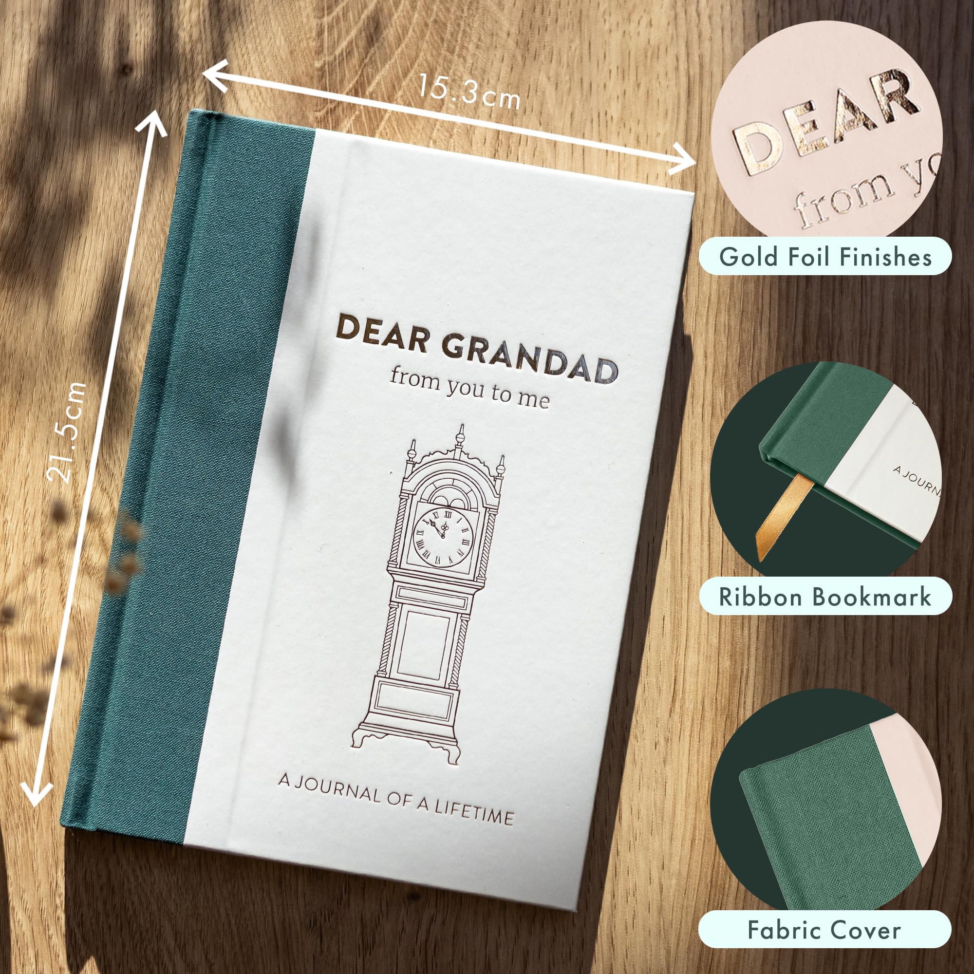 FROM YOU TO ME Dear Grandad, from you to me Memory Journal | Hardcover Notebook | English