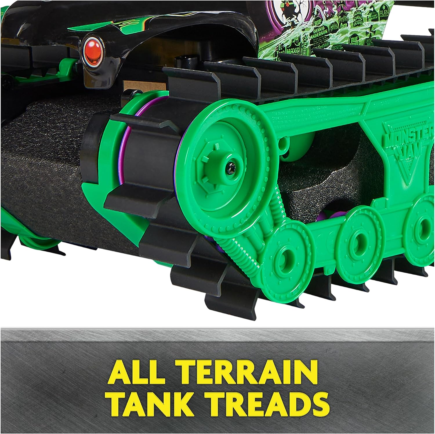 Monster Jam Grave Digger Trax - All-Terrain RC Vehicle for Kids 4+ 3